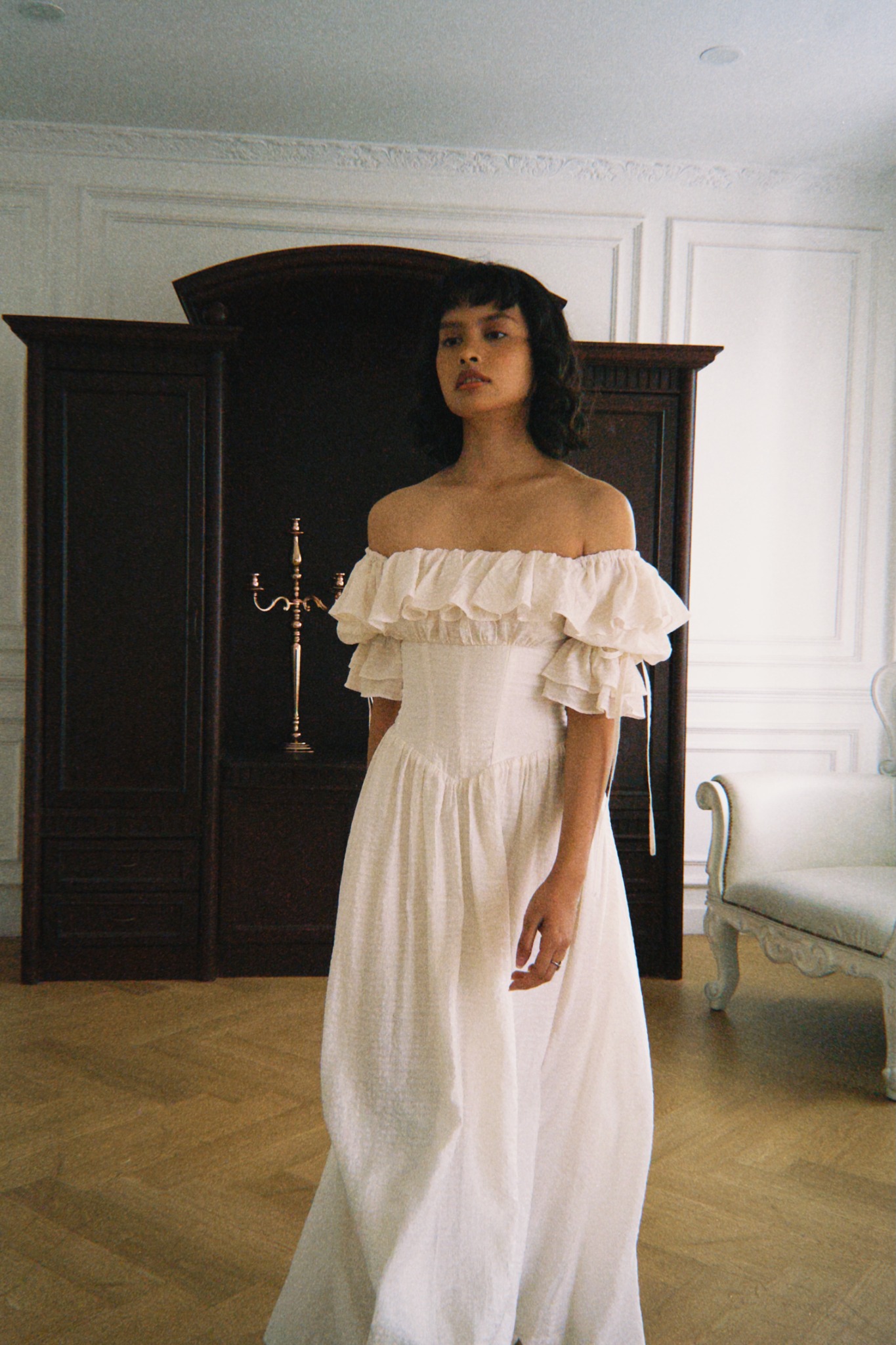 Moon Dress in Beige