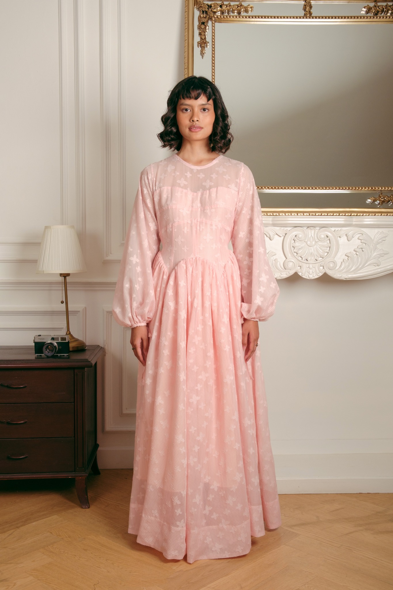 Faye Dress in Light Pink