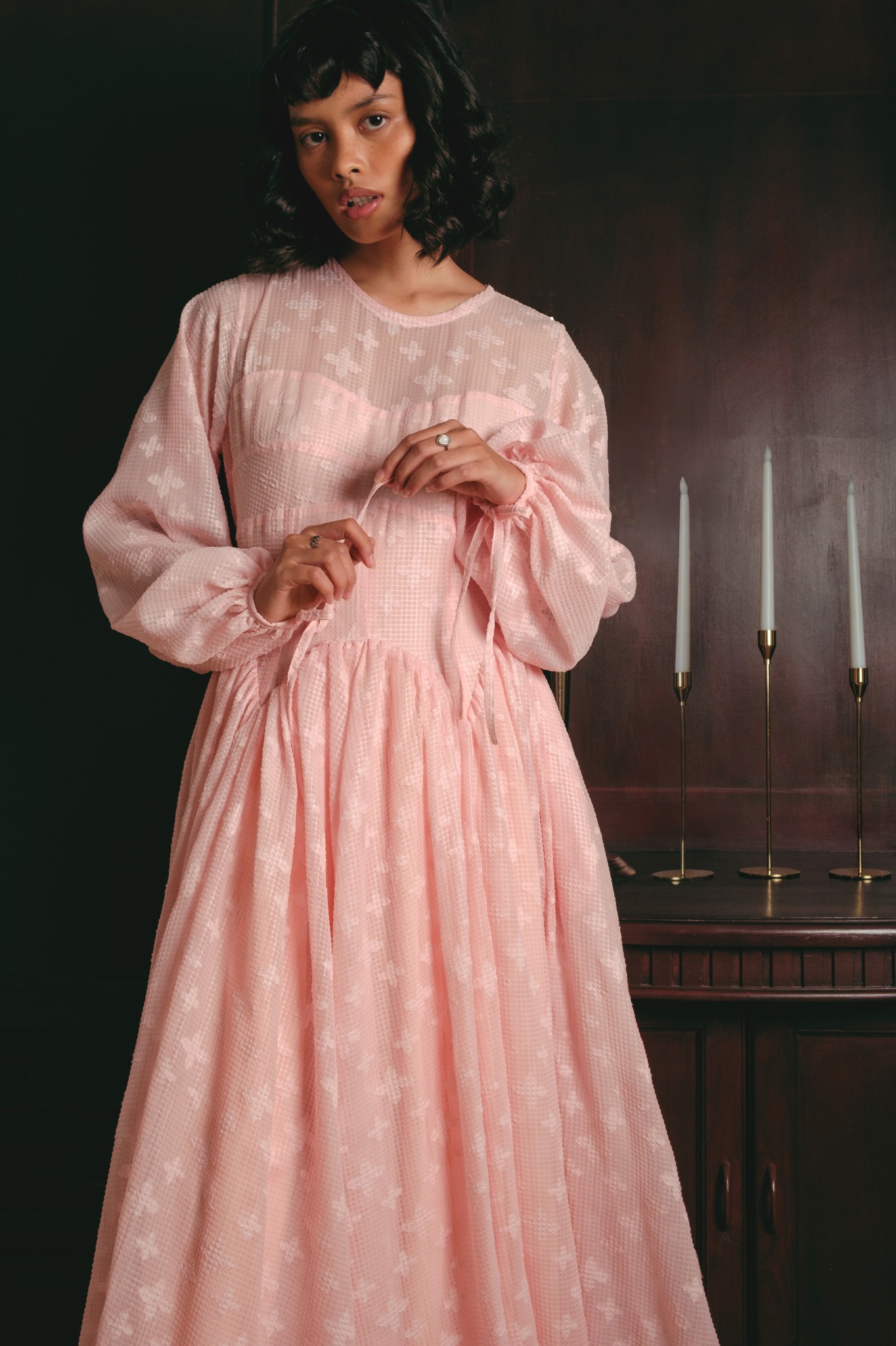 Faye Dress in Light Pink