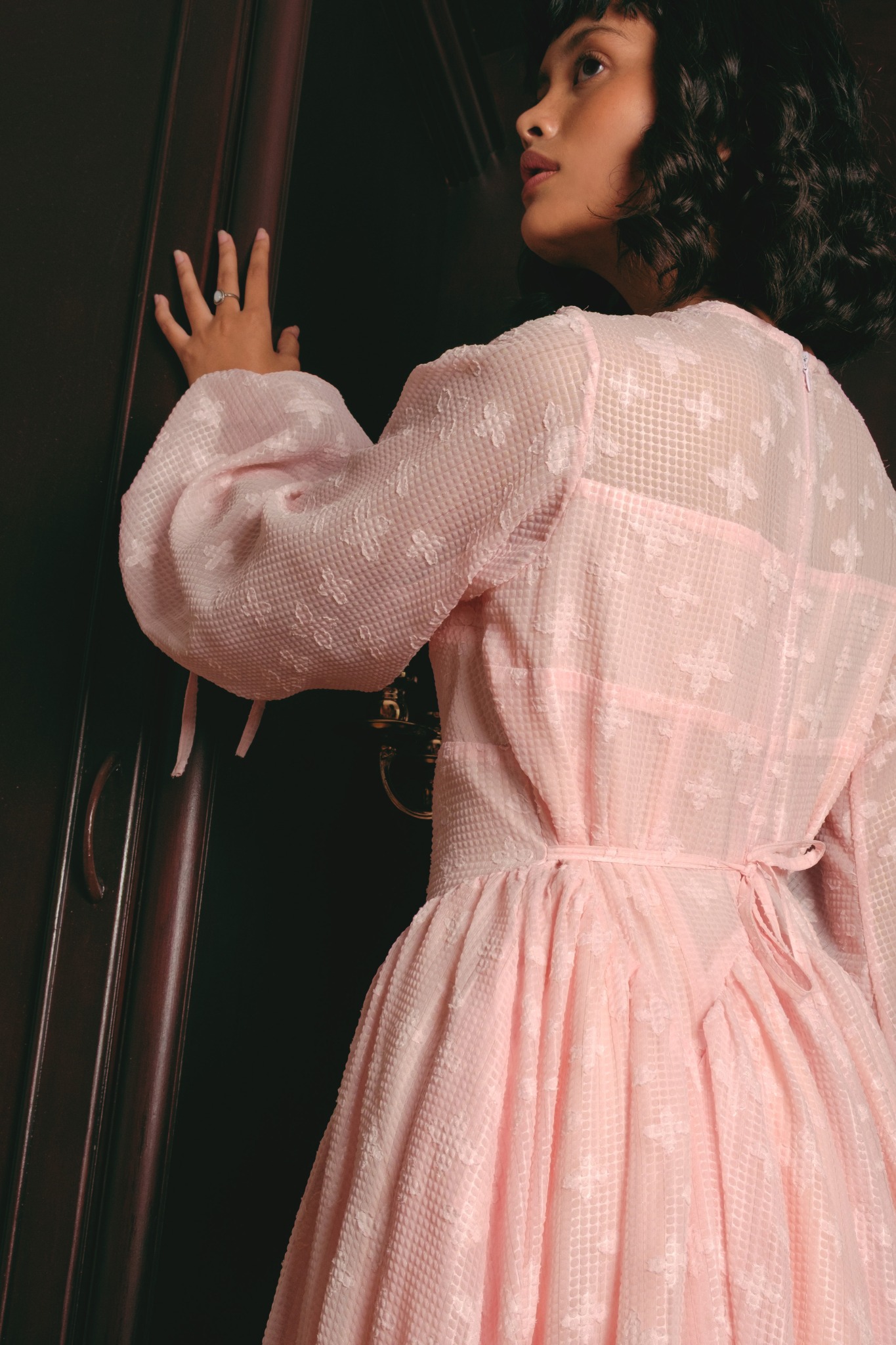 Faye Dress in Light Pink