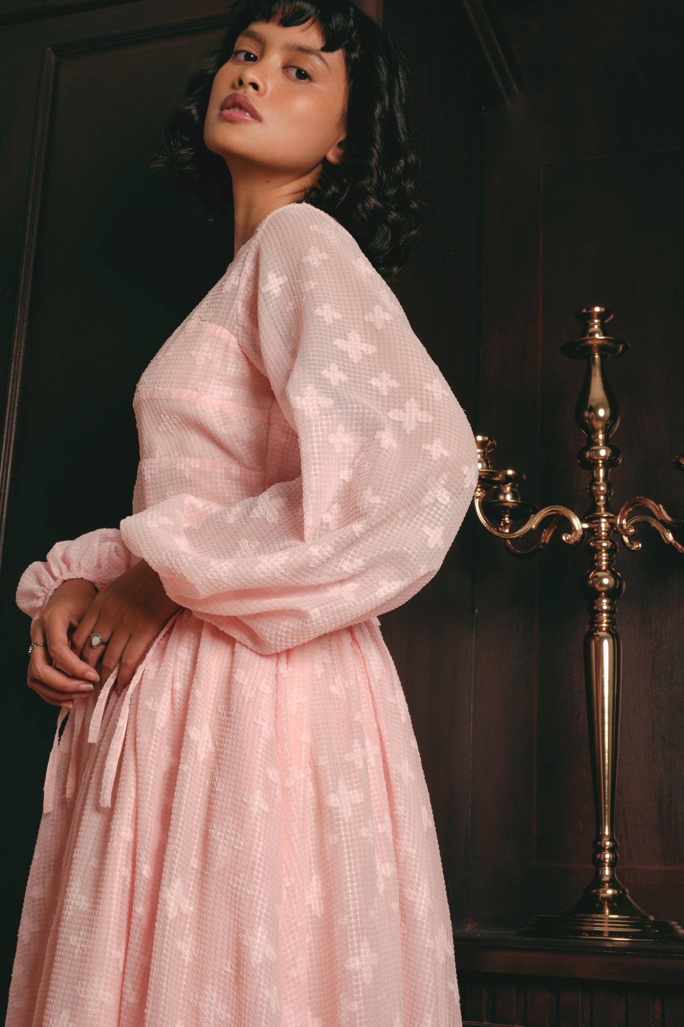 Faye Dress in Light Pink