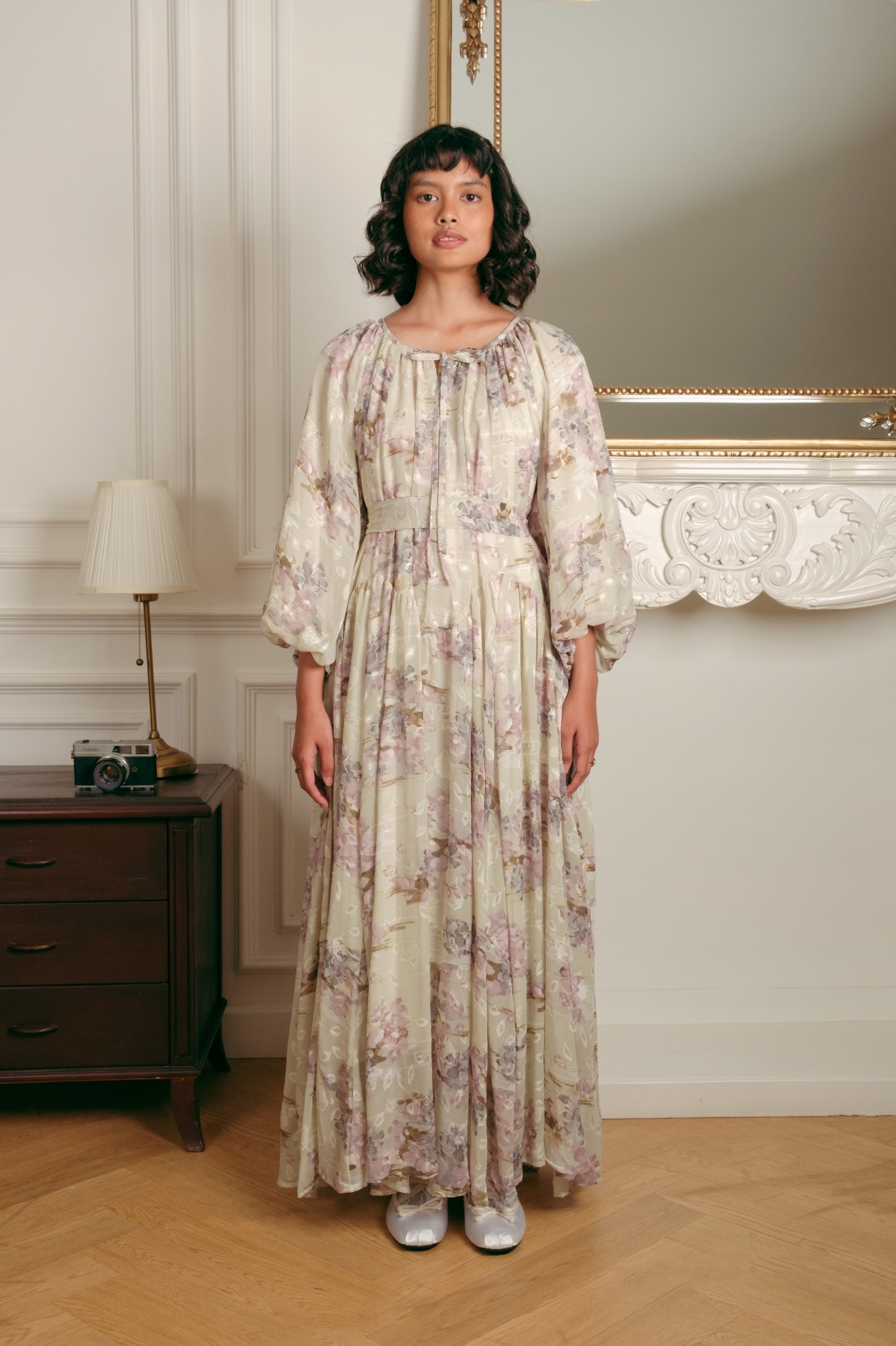Celeste Dress in Mint Floral