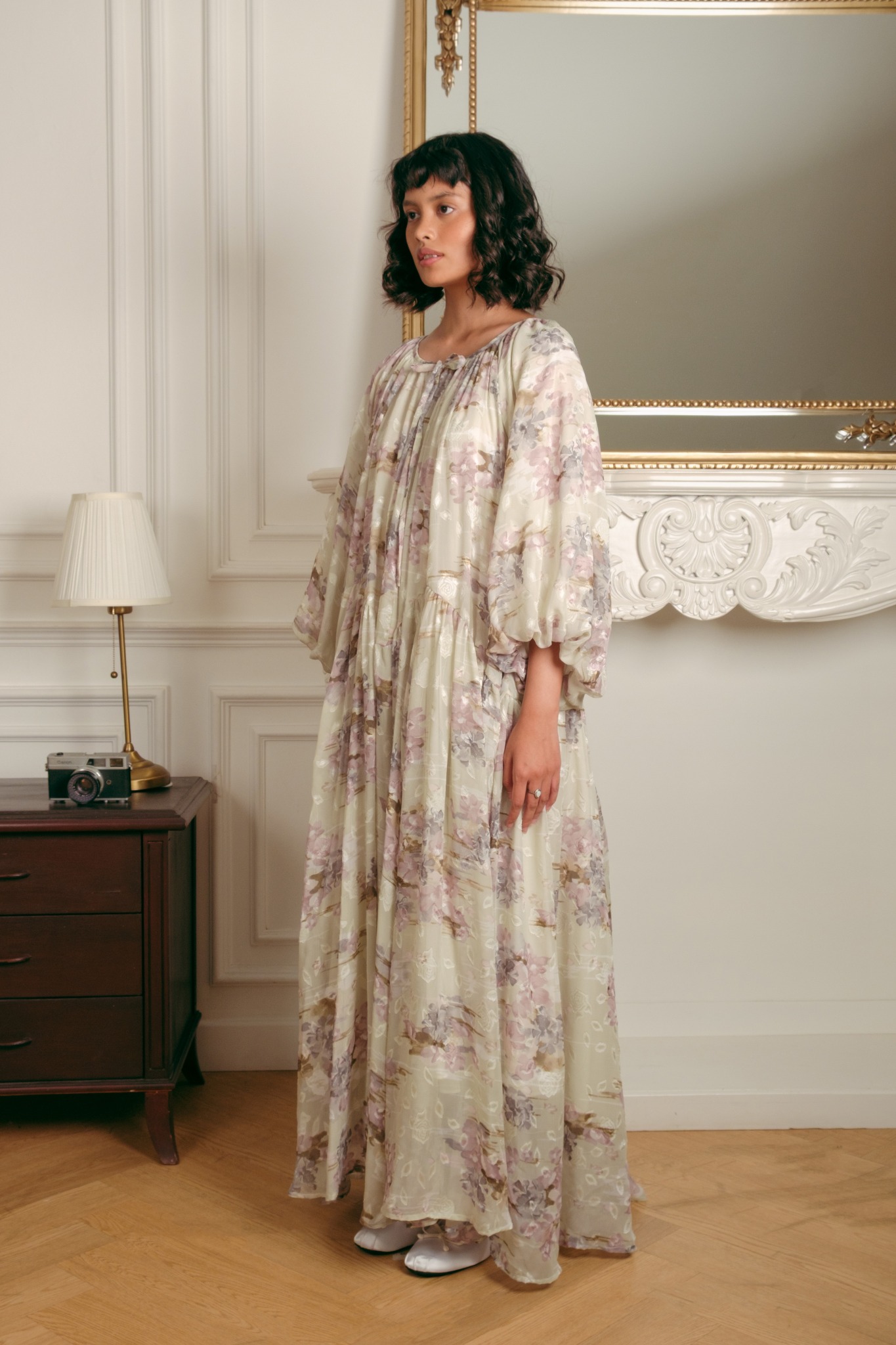 Celeste Dress in Mint Floral
