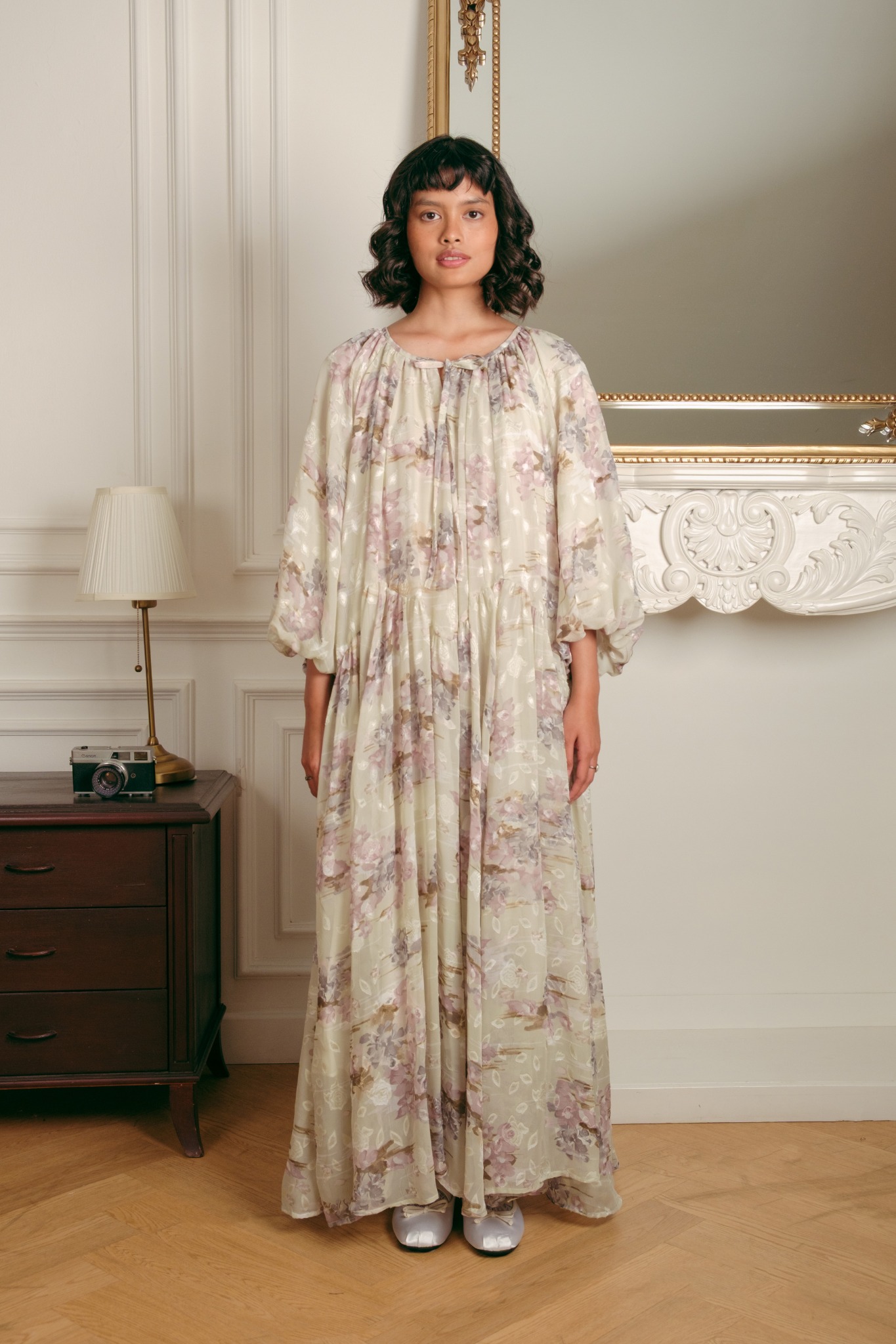 Celeste Dress in Mint Floral