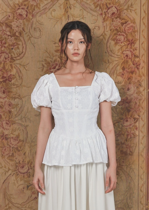 Image of Monet Blouse in White