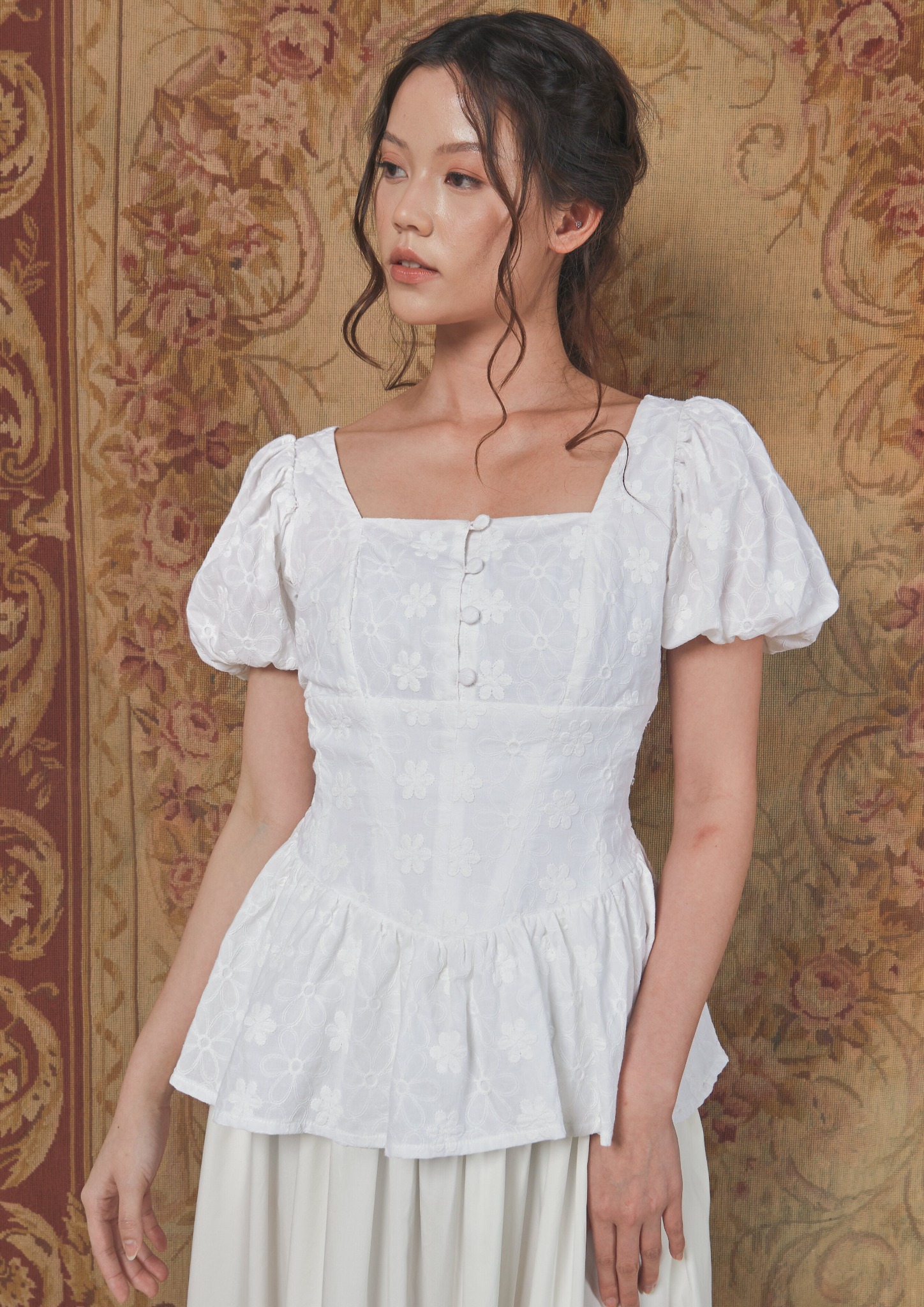 Monet Blouse in White