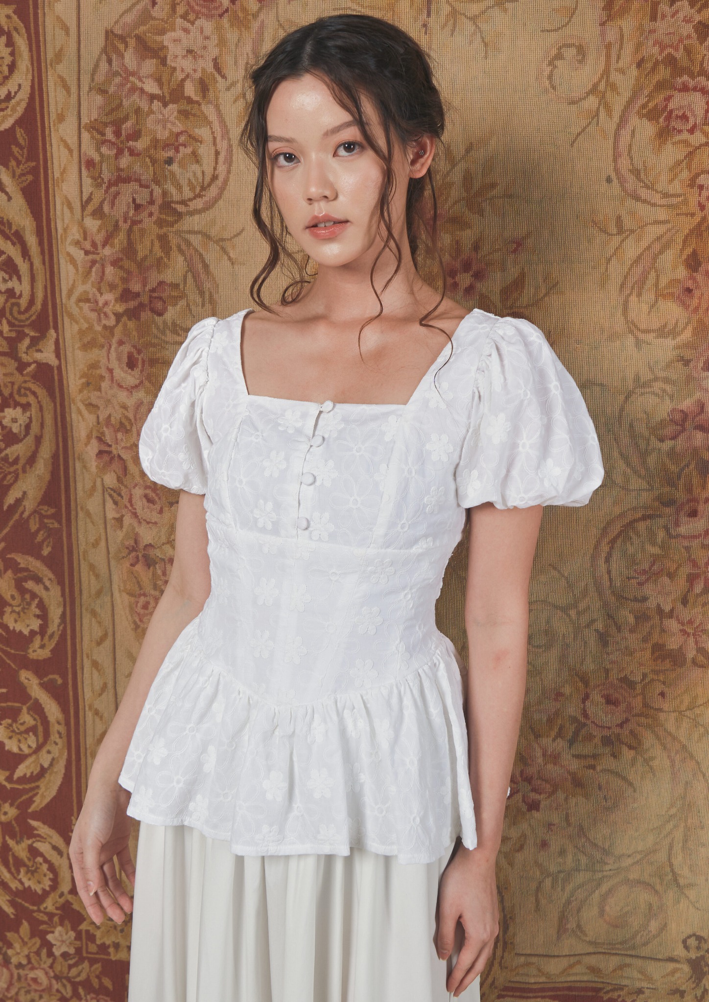 Monet Blouse in White