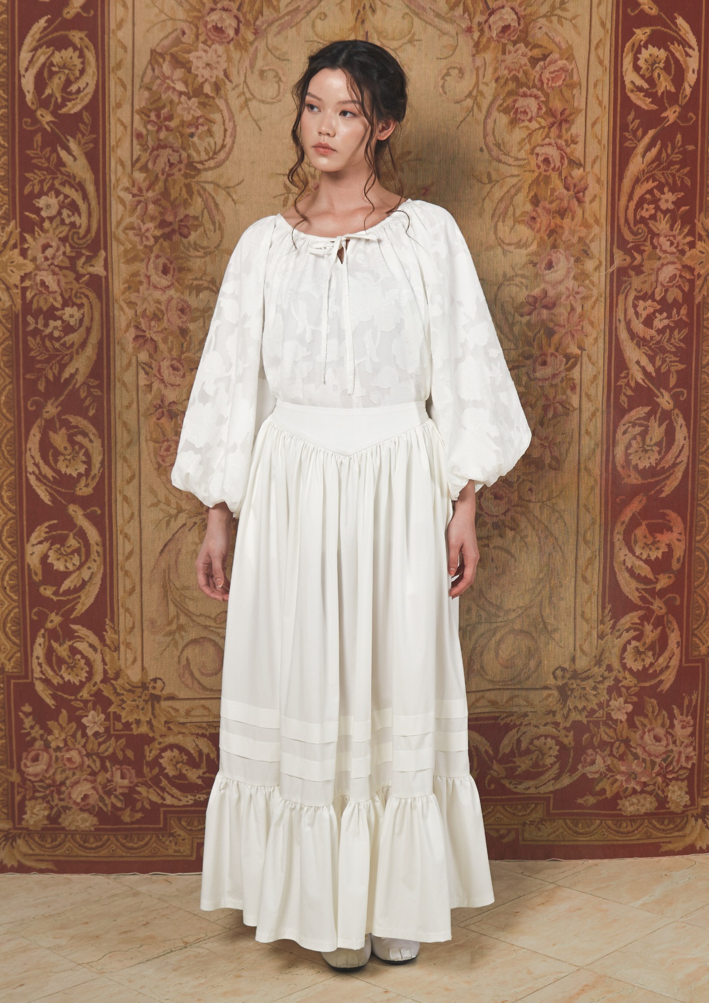 Vivienne Skirt in Broken White