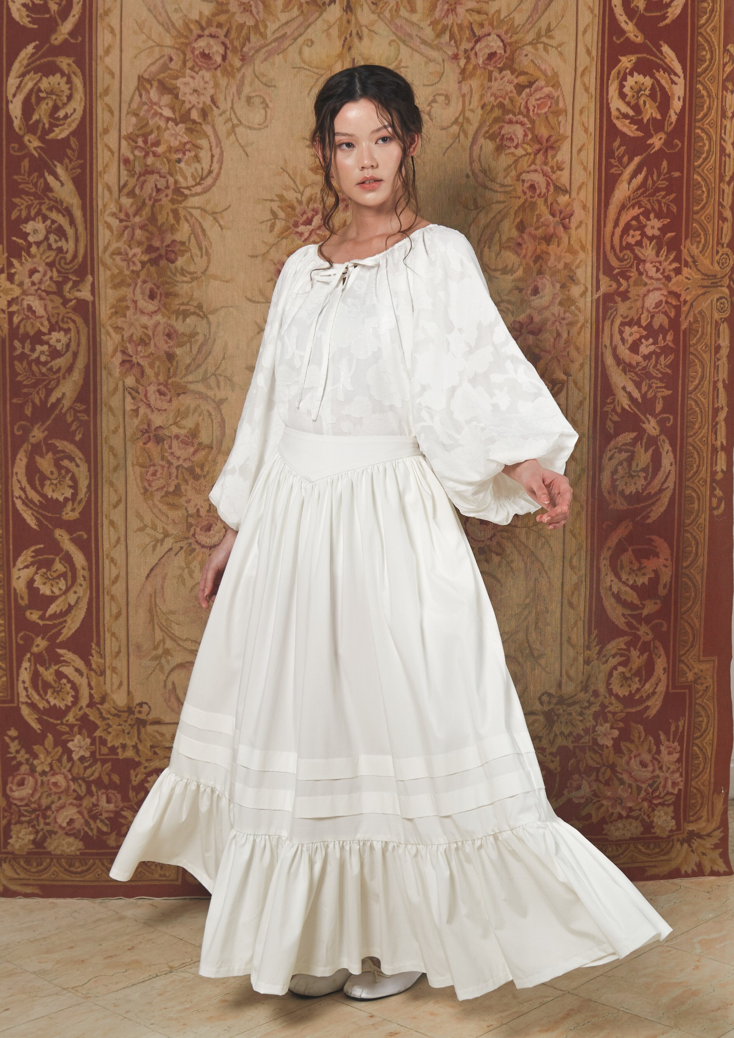 Vivienne Skirt in Broken White