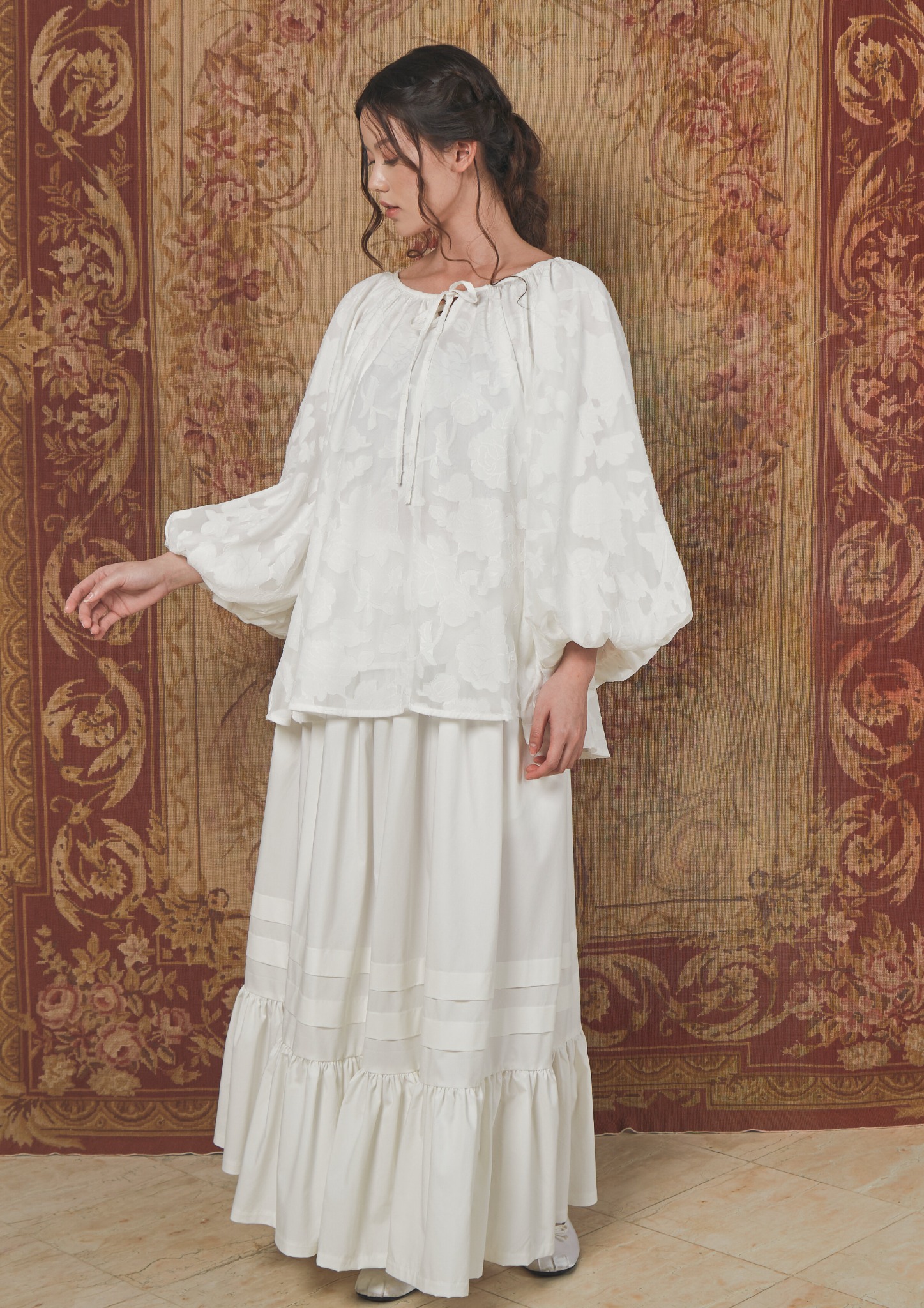 Celeste Blouse in White