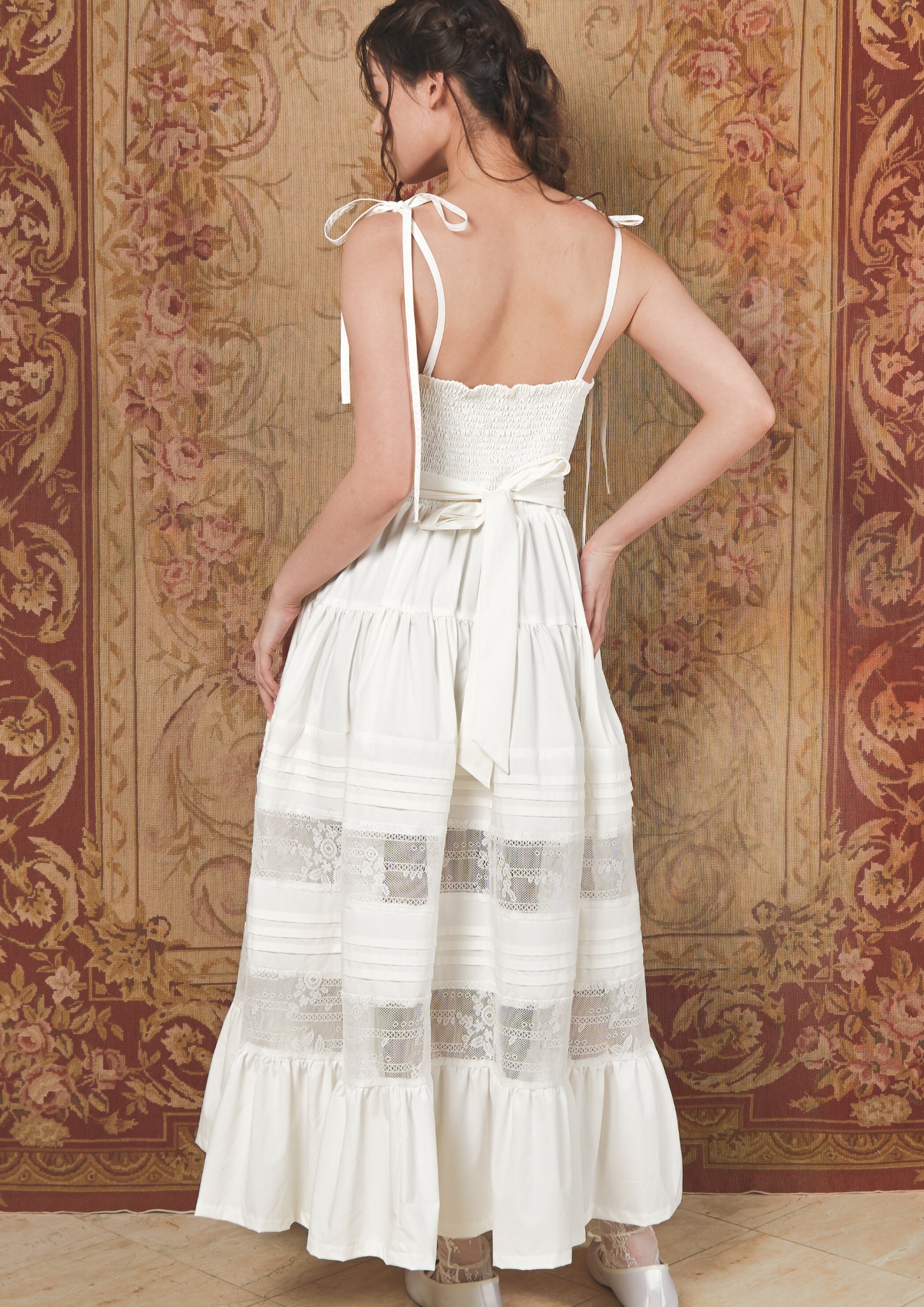 Seraphine Dress in Broken White