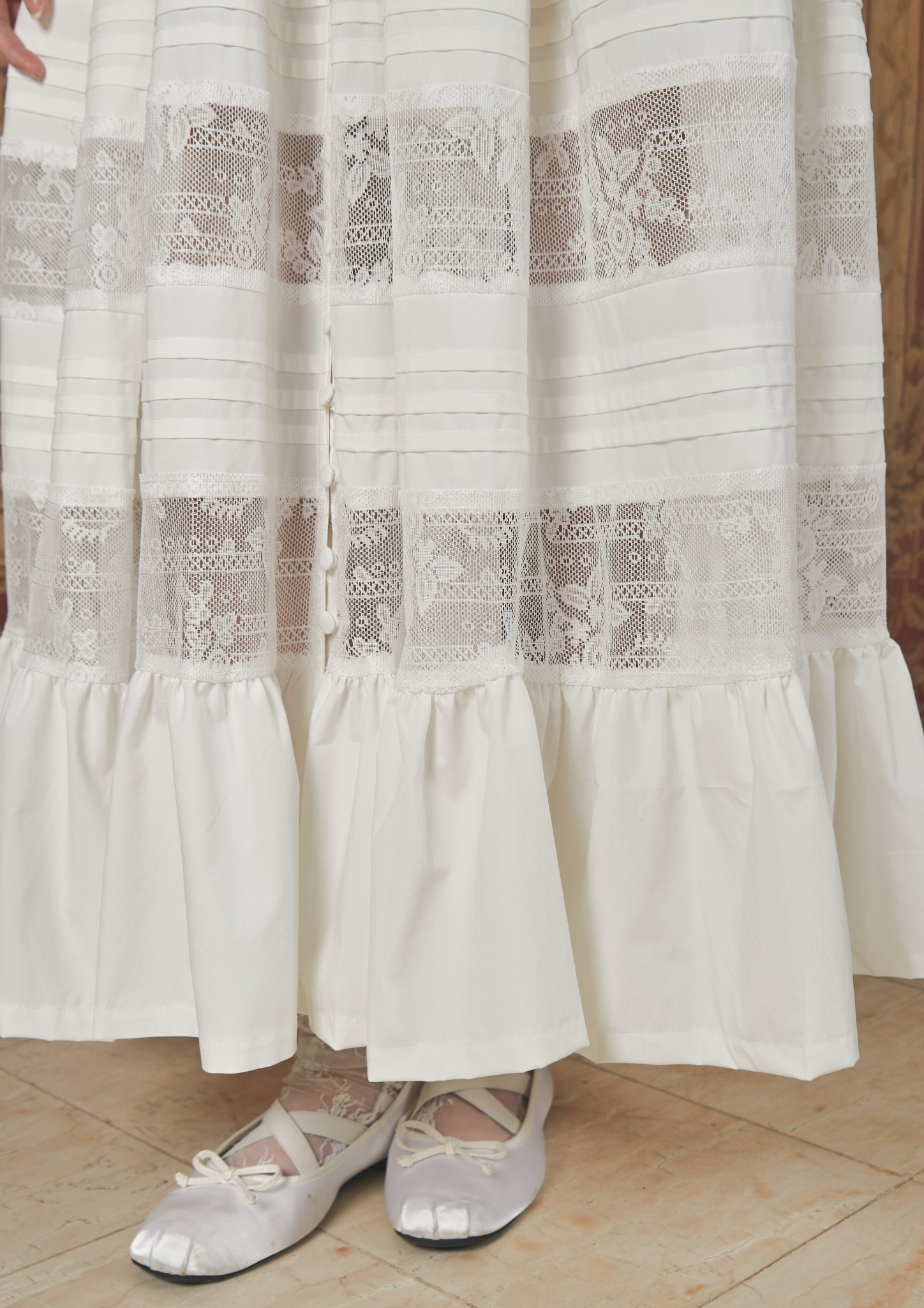 Seraphine Dress in Broken White