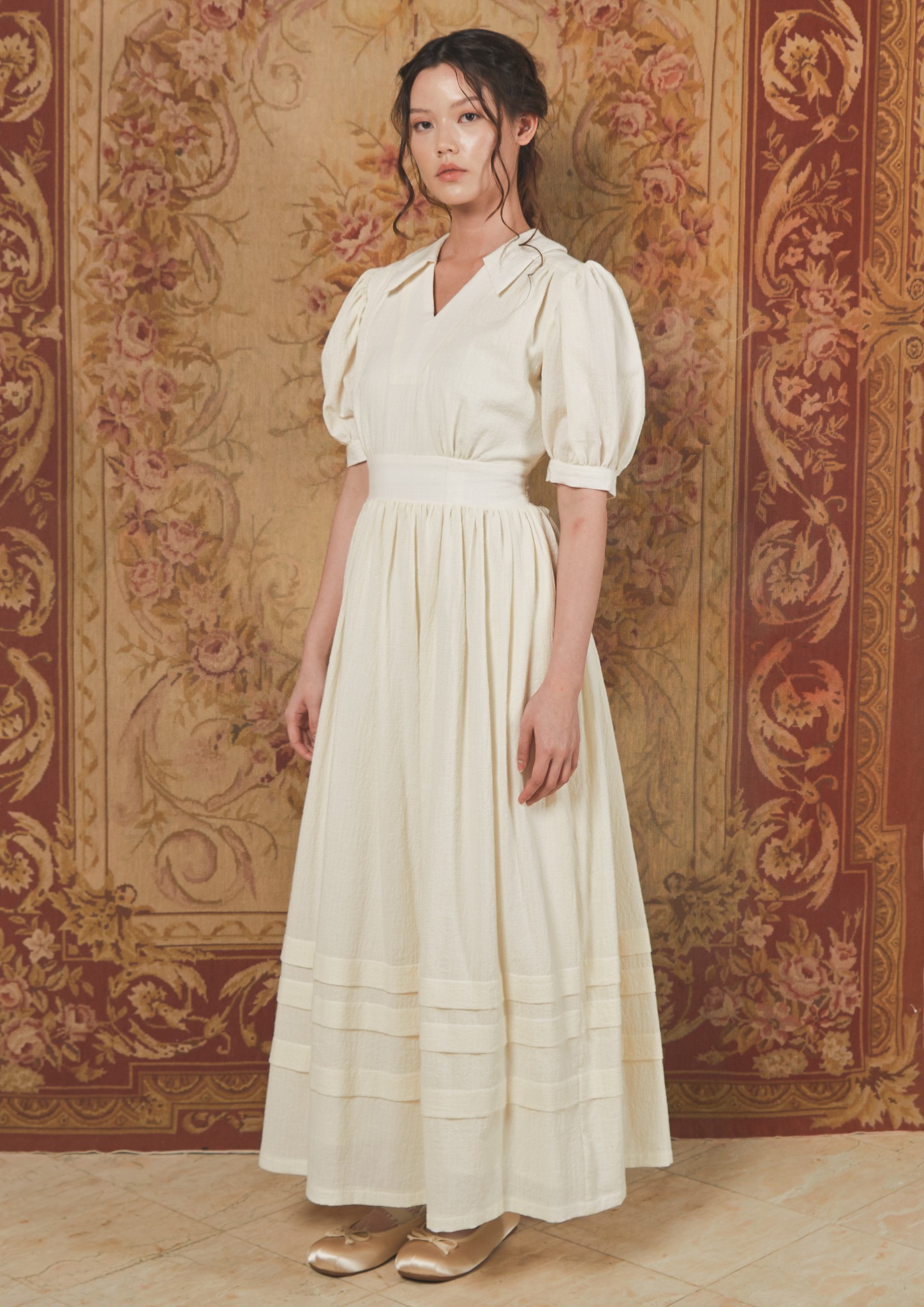 Verena Dress in Beige