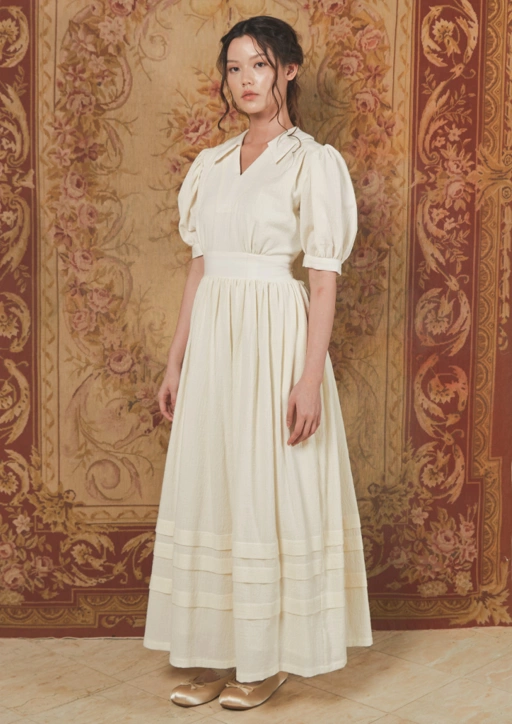 Image of Verena Dress in Beige