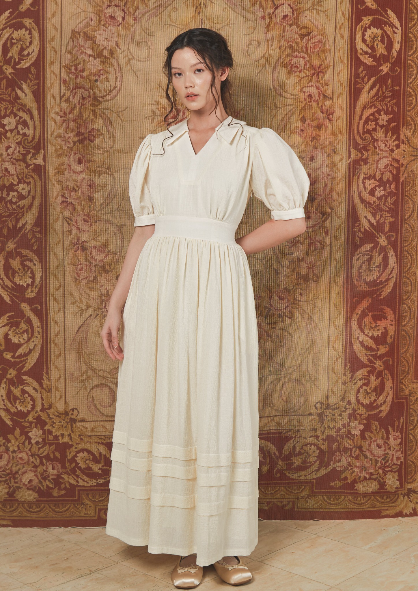 Verena Dress in Beige