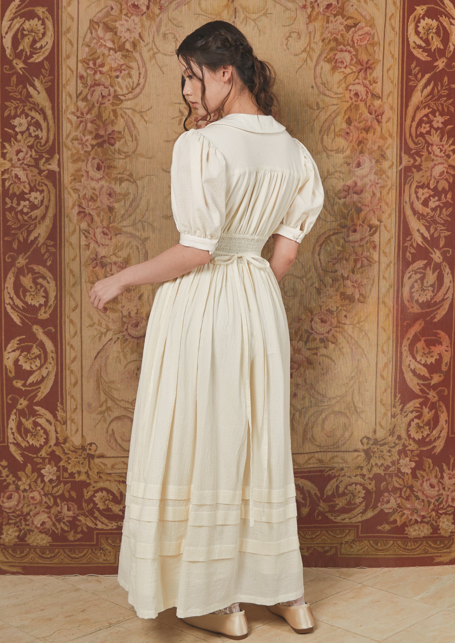 Verena Dress in Beige
