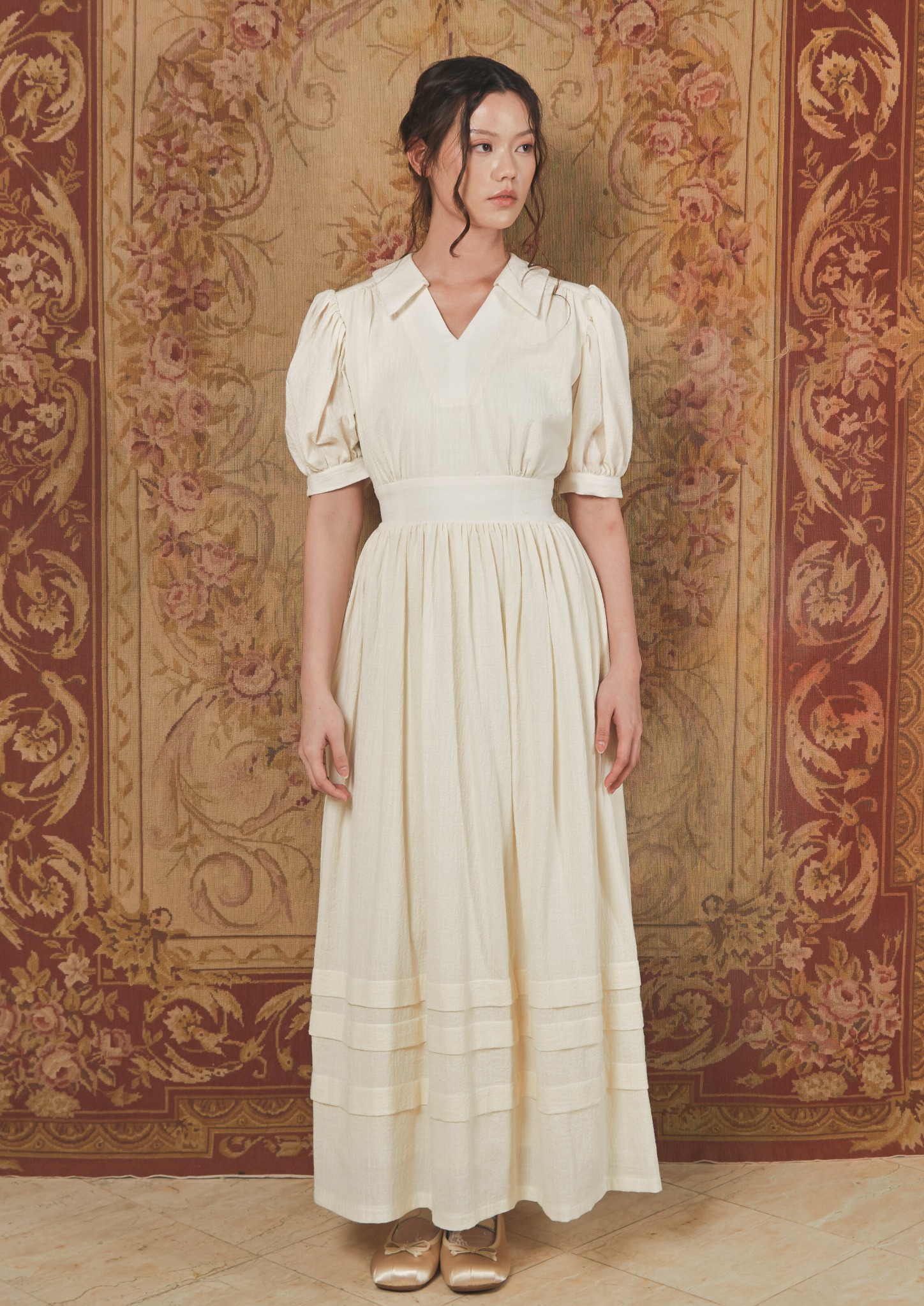 Verena Dress in Beige
