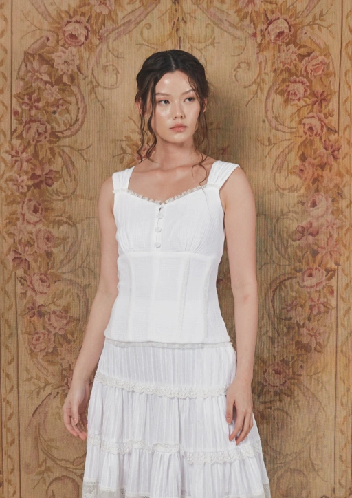 Image of Isadora Blouse in White