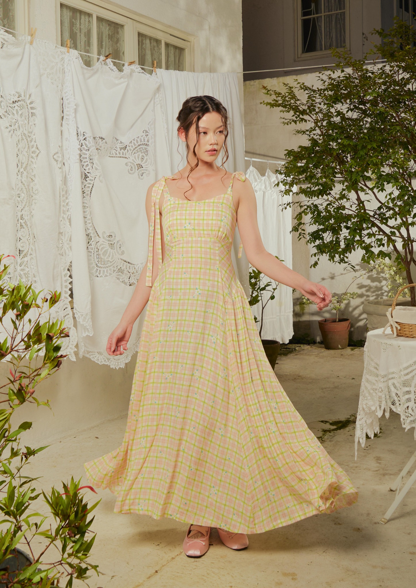 Selene Dress in Checks