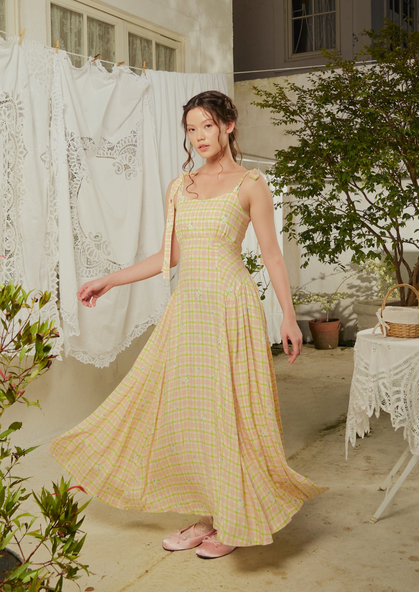 Selene Dress in Checks