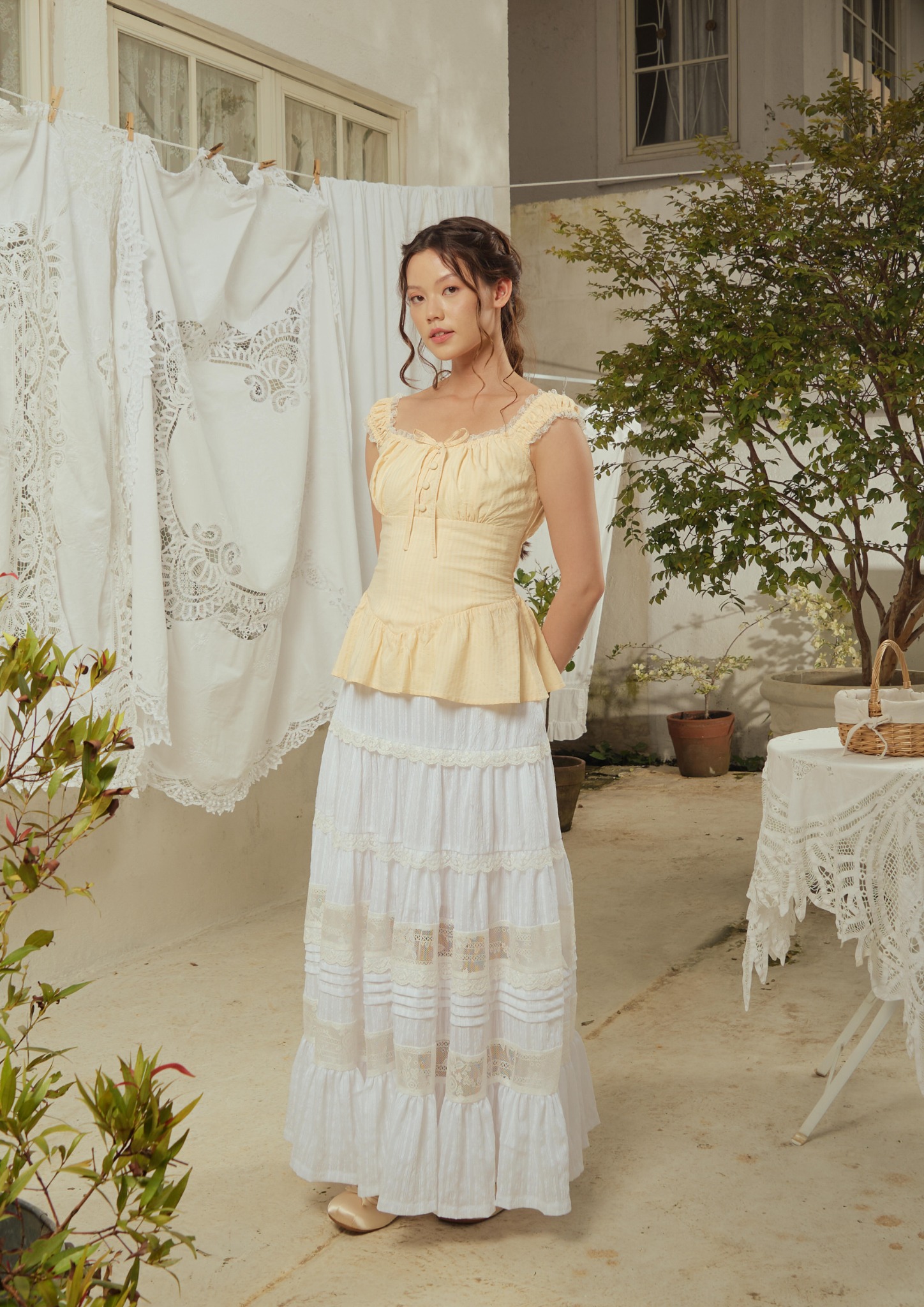 Anastasia Blouse in Butter Yellow