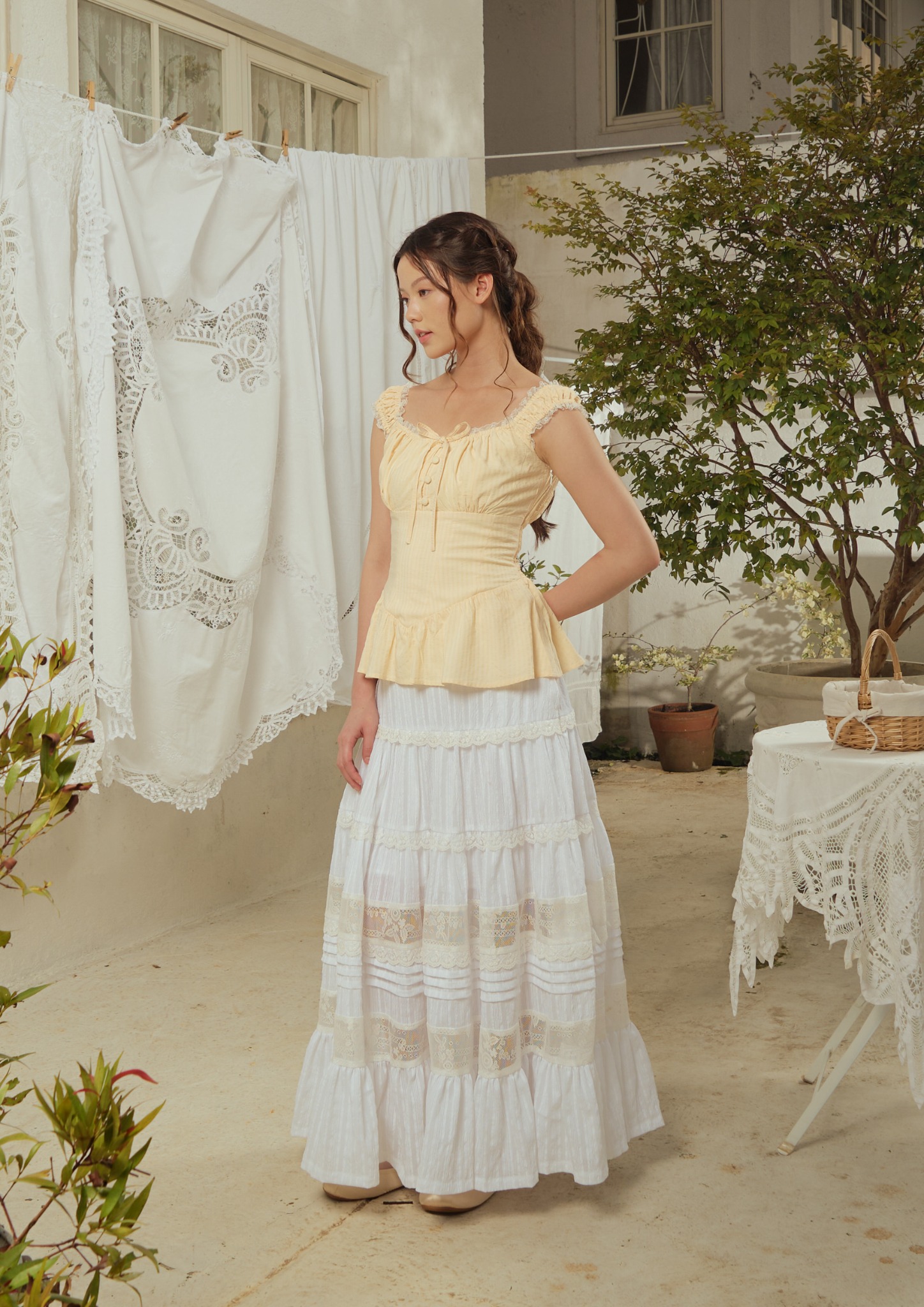 Anastasia Blouse in Butter Yellow