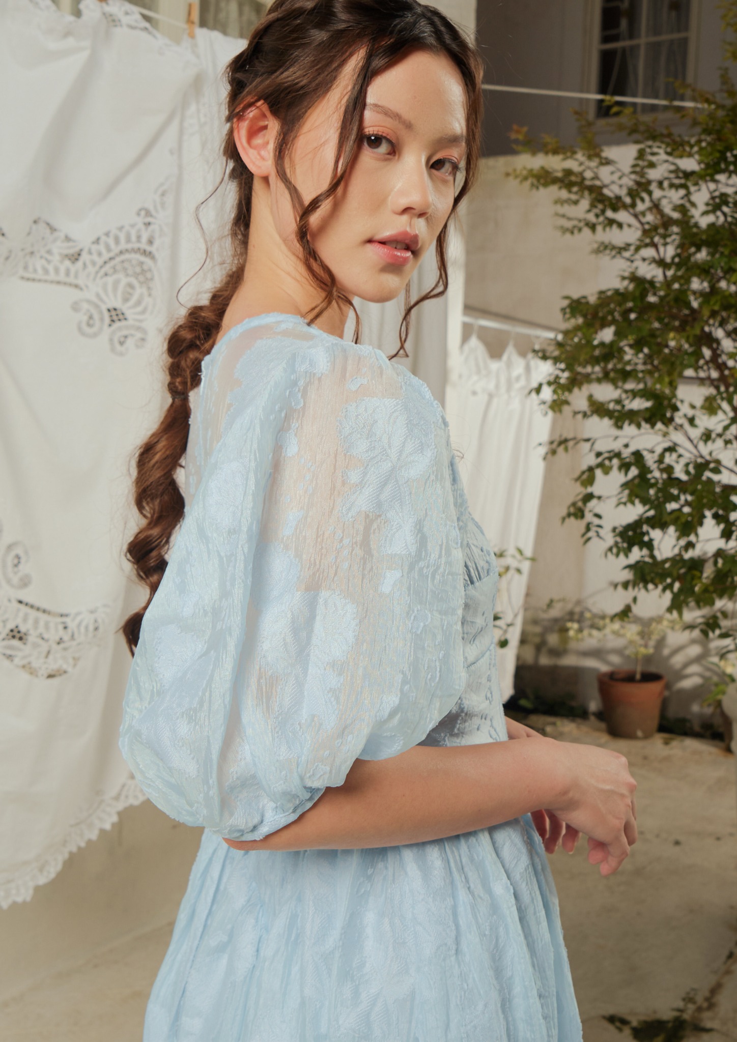 Lucienne Dress in Sky Blue