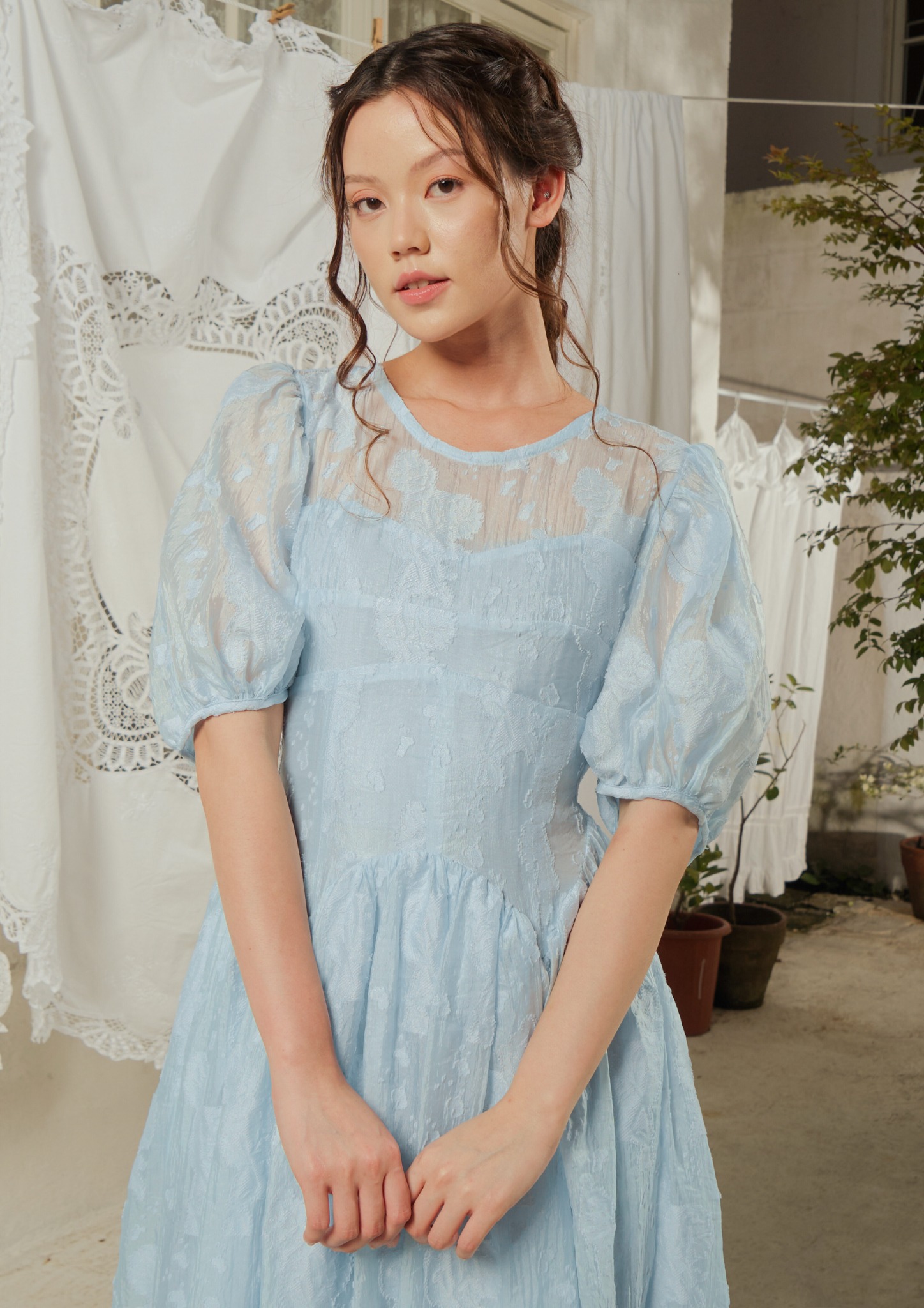 Lucienne Dress in Sky Blue