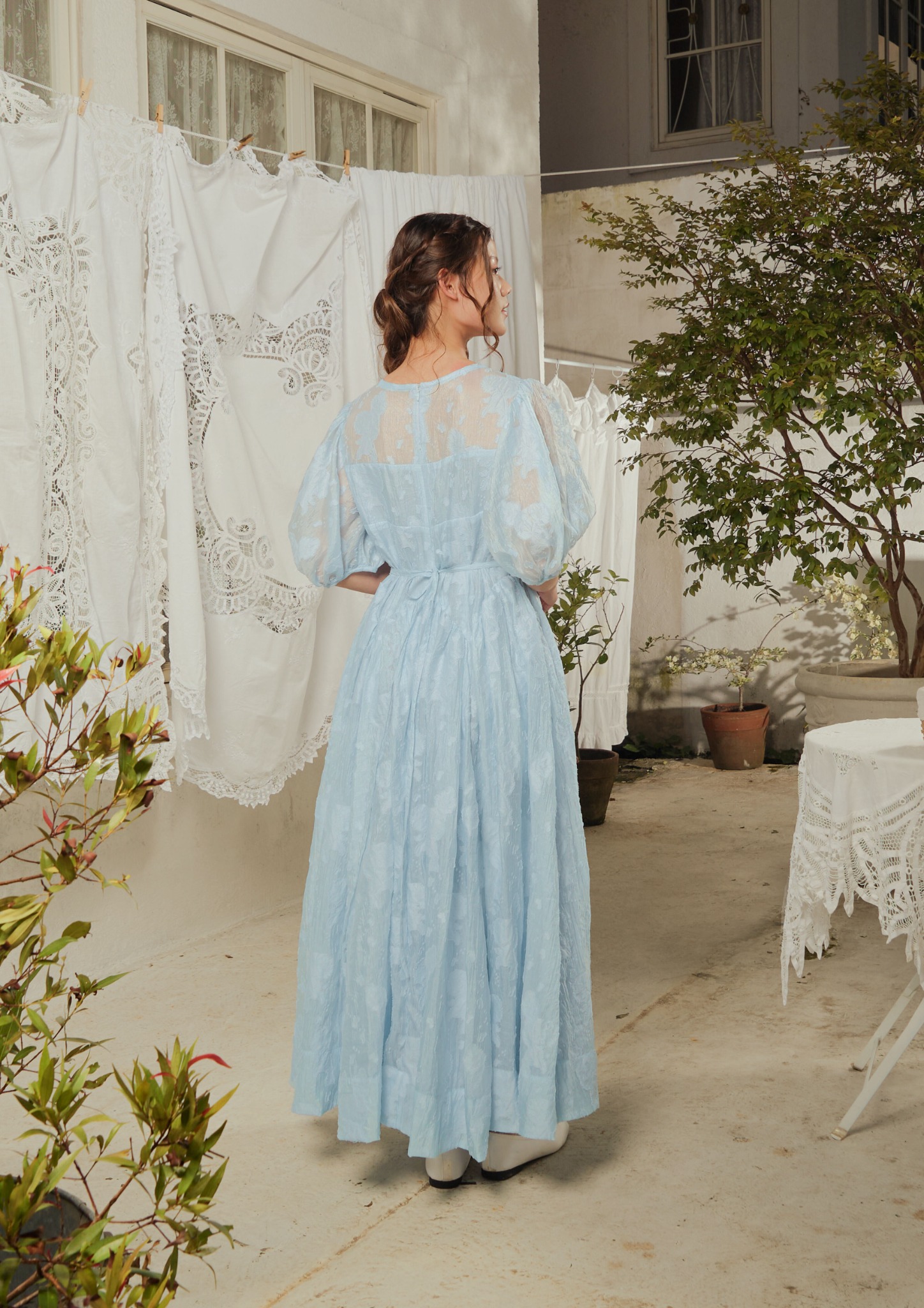 Lucienne Dress in Sky Blue