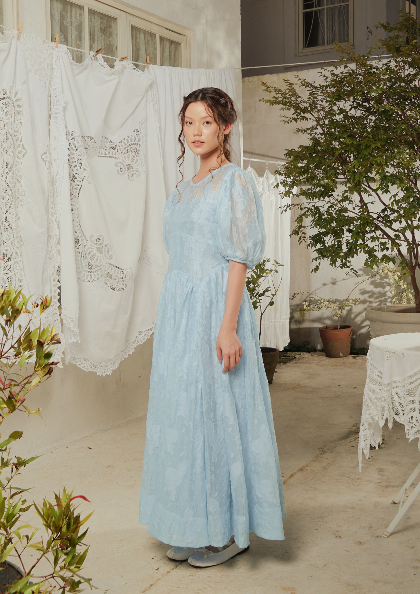 Lucienne Dress in Sky Blue