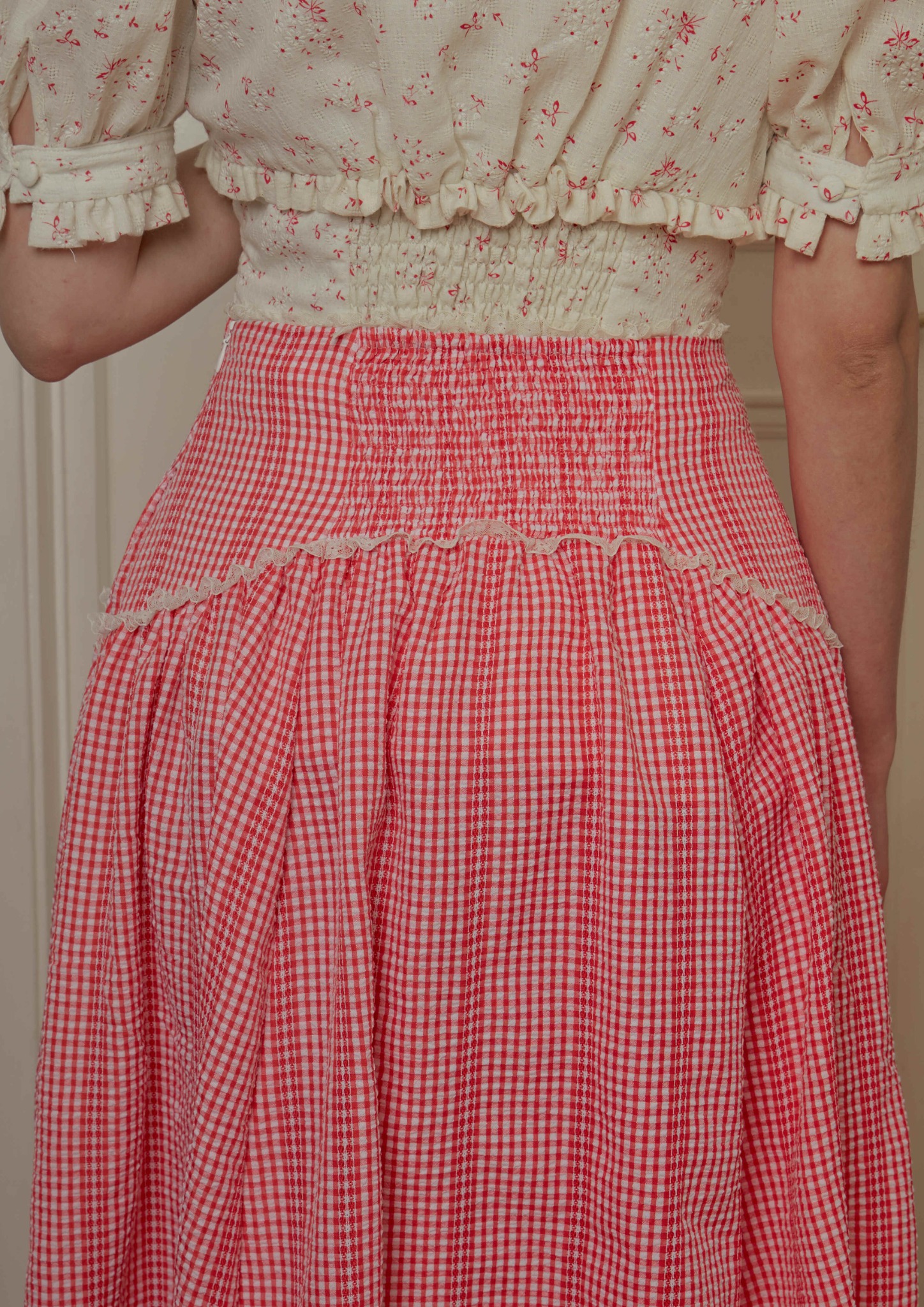 Mai Skirt in Red Gingham