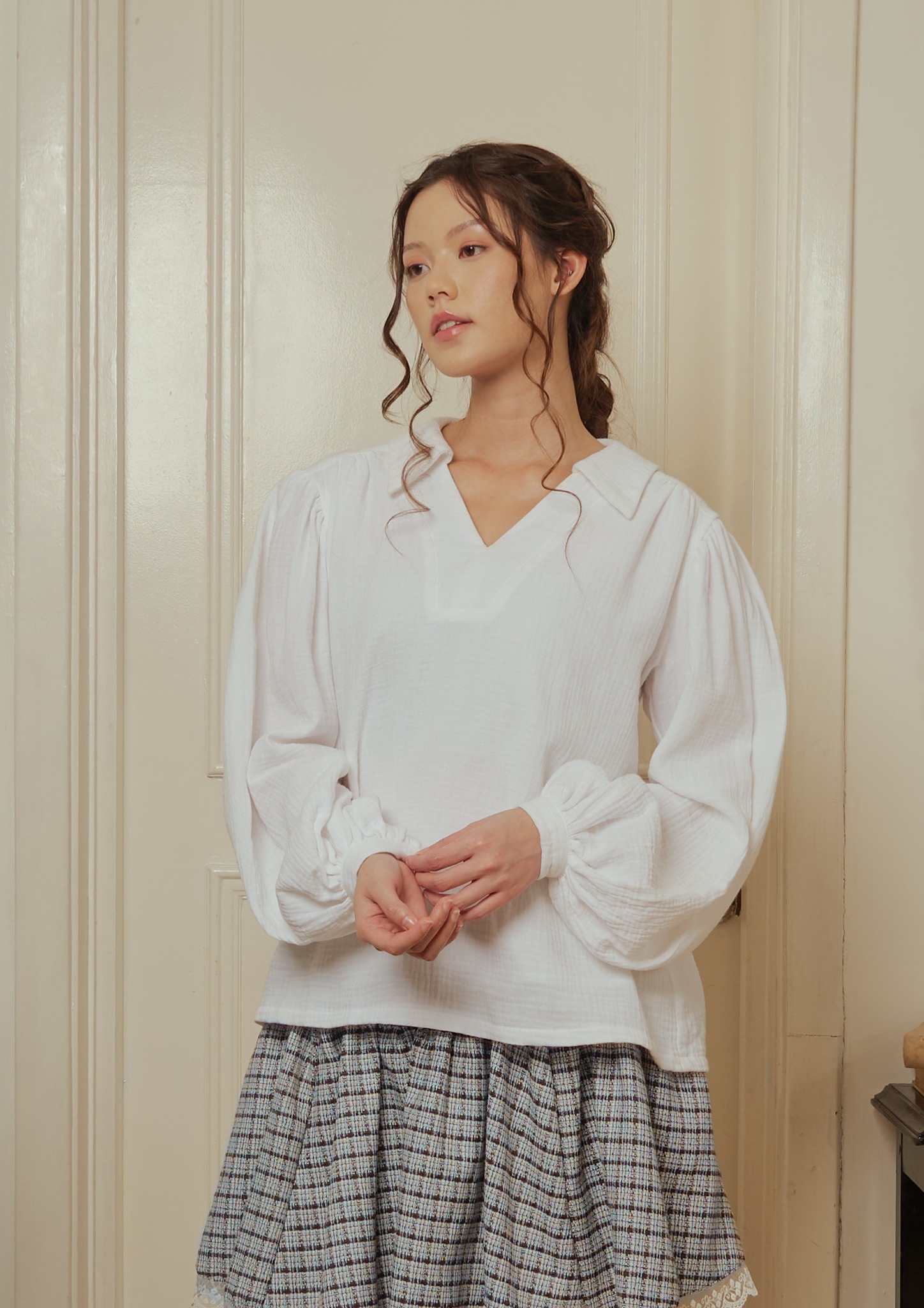 Lilian Blouse in White