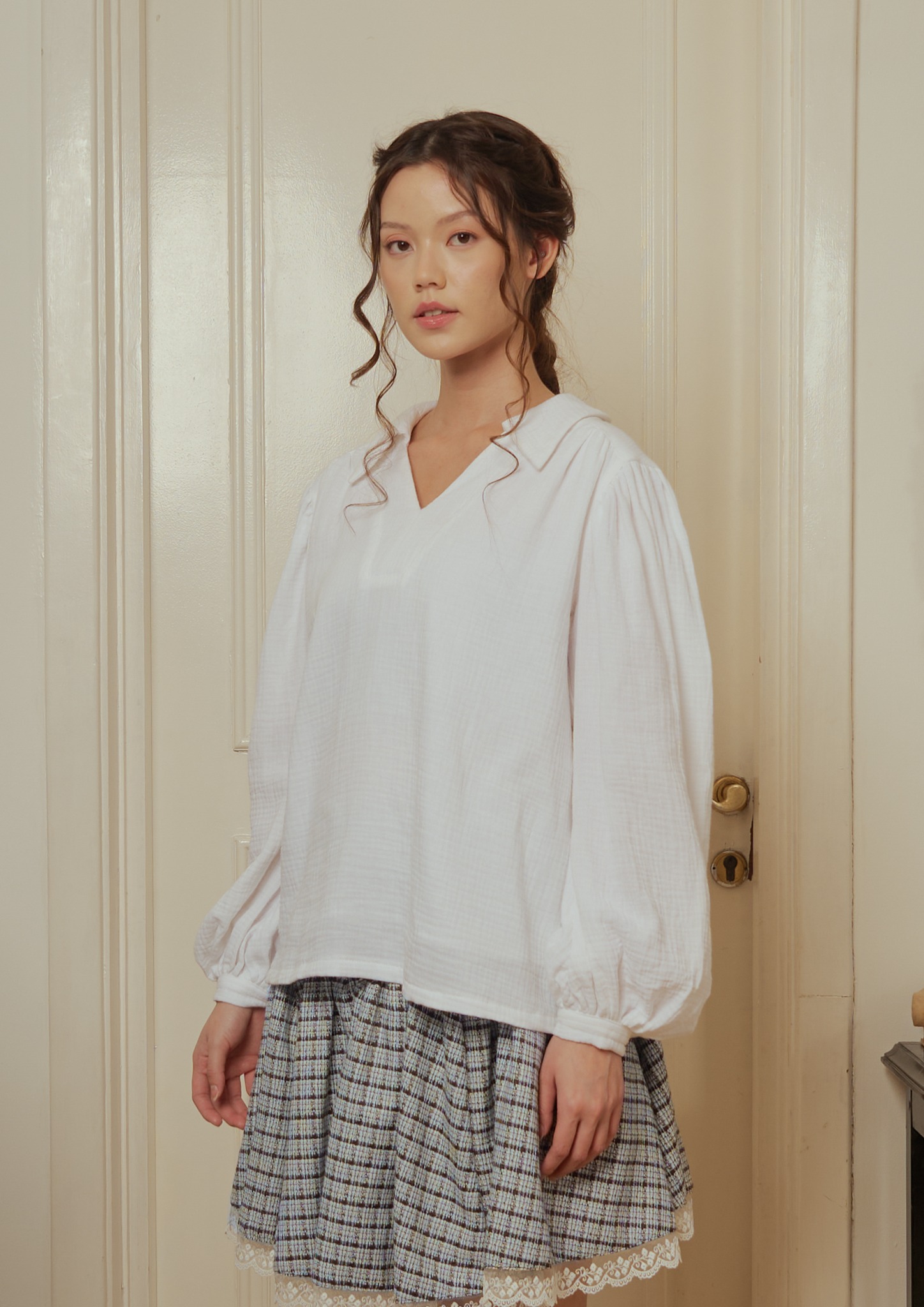 Lilian Blouse in White
