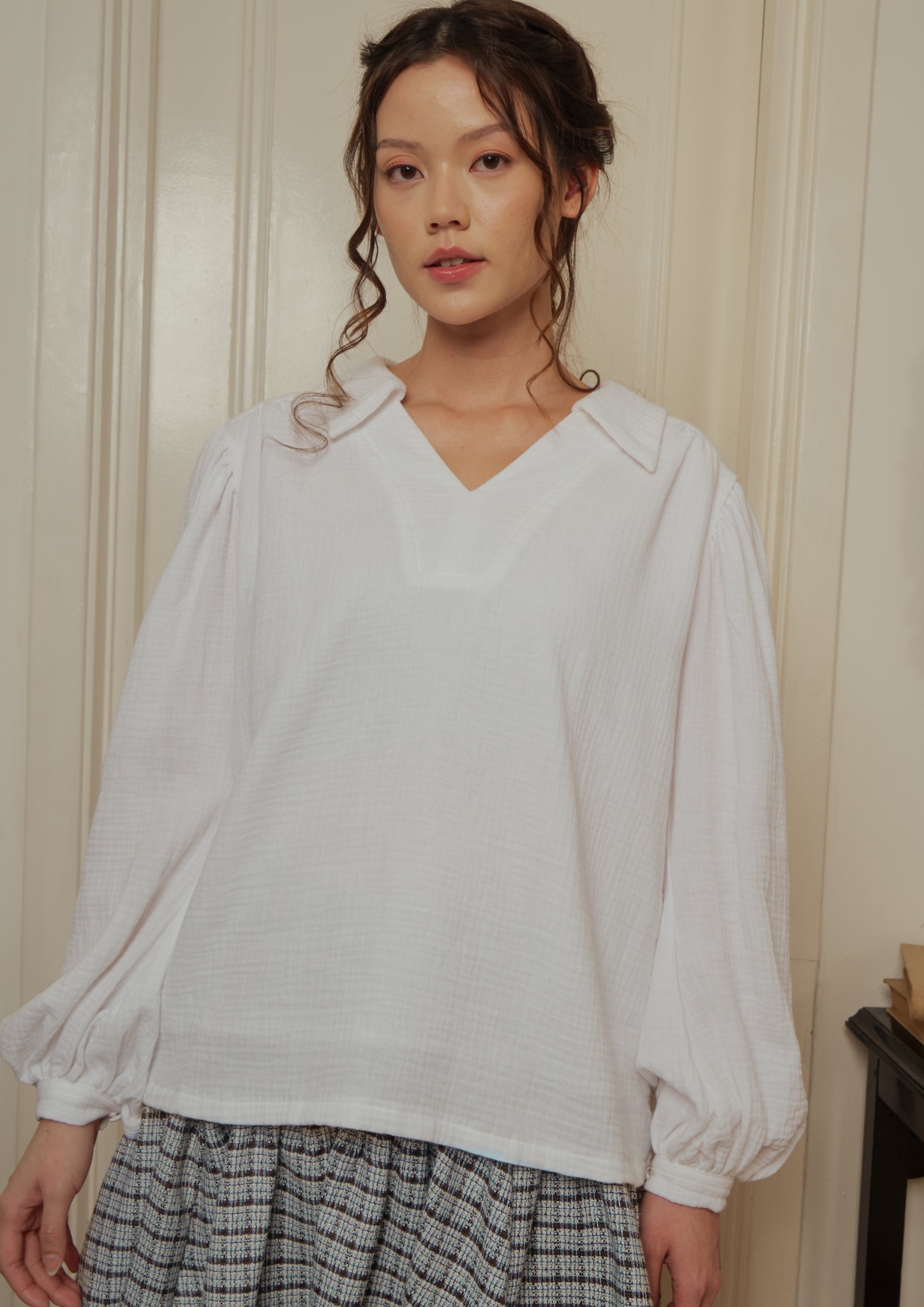 Lilian Blouse in White