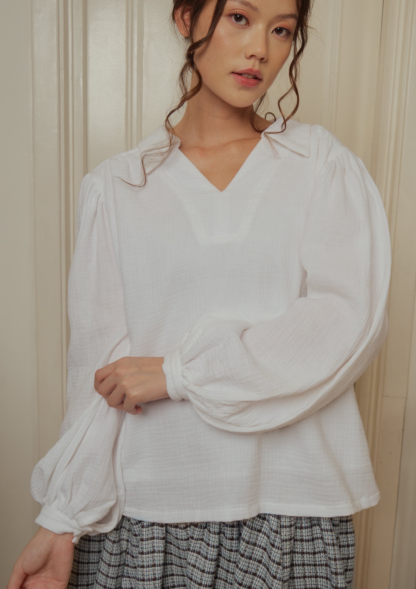 Lilian Blouse in White