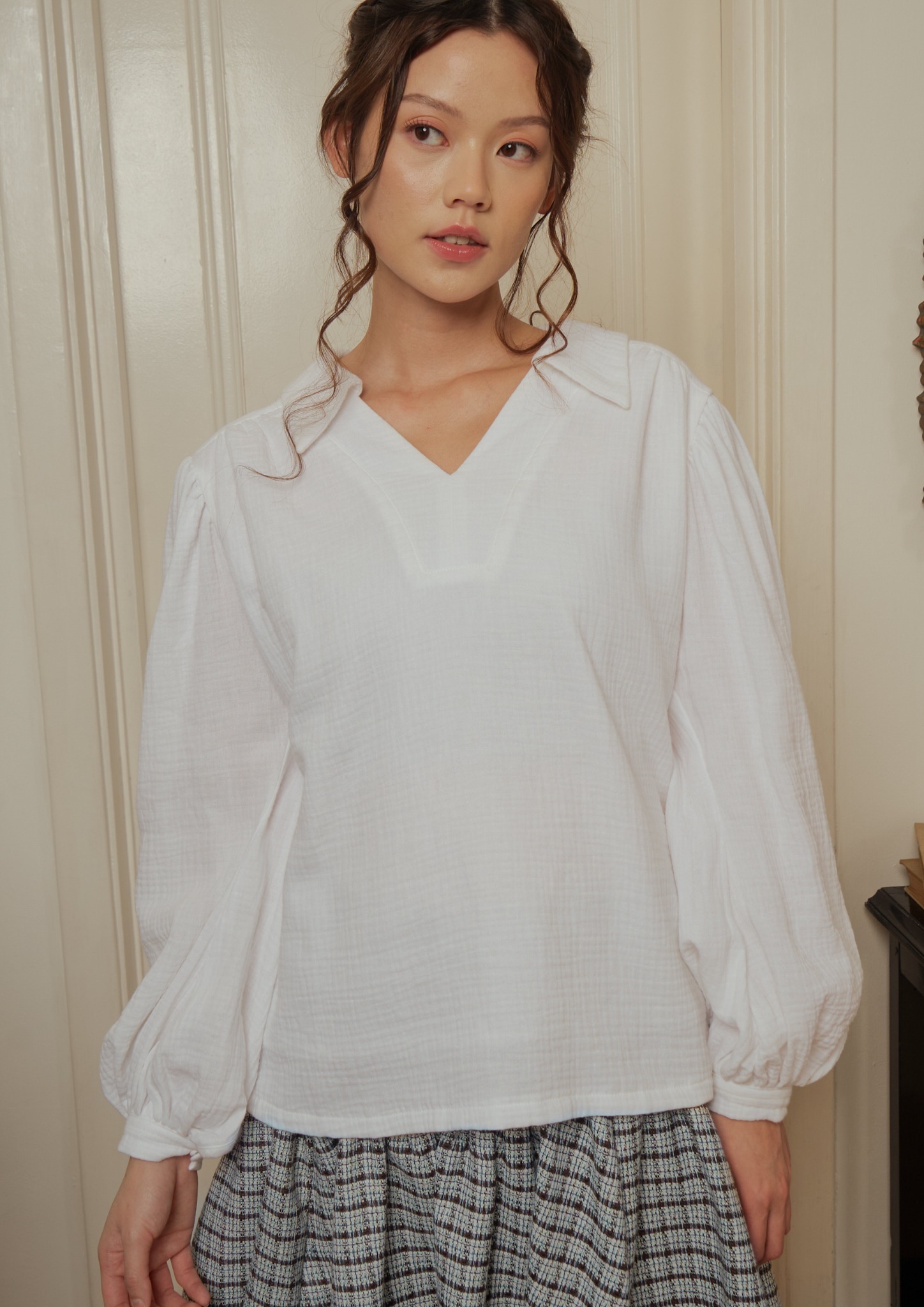 Lilian Blouse in White