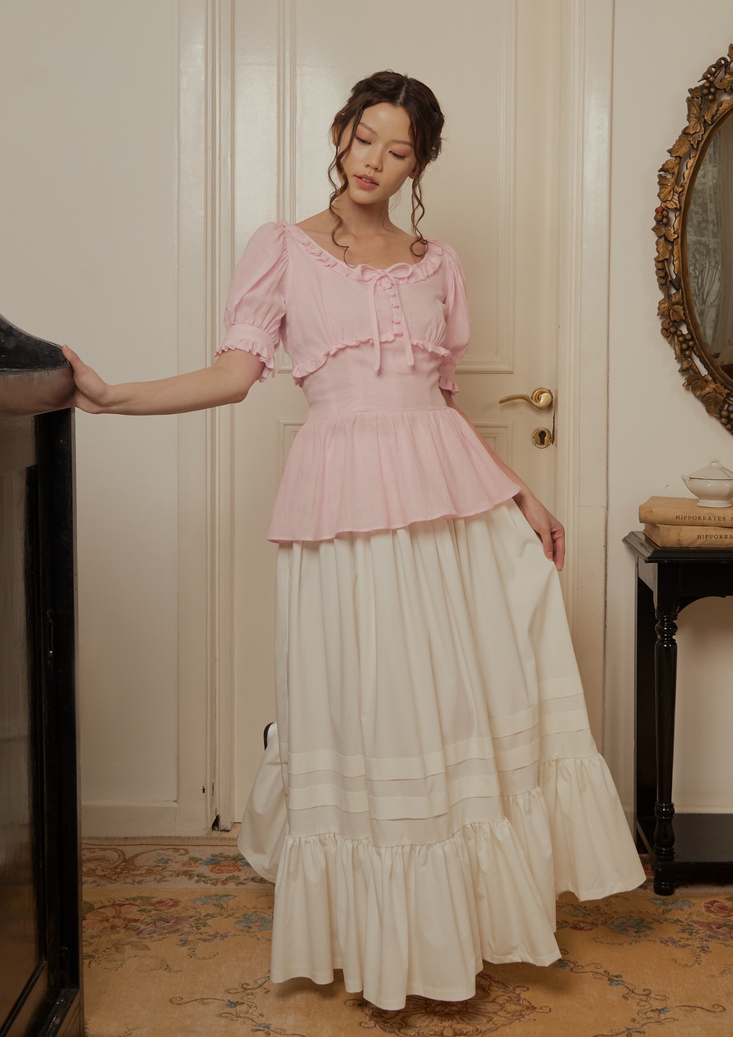 Lenore Blouse in Pink
