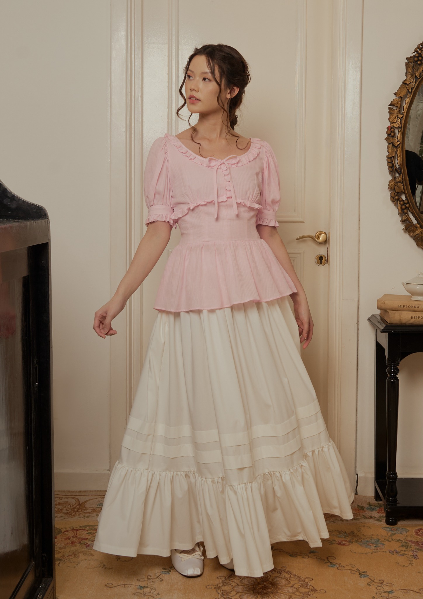 Lenore Blouse in Pink