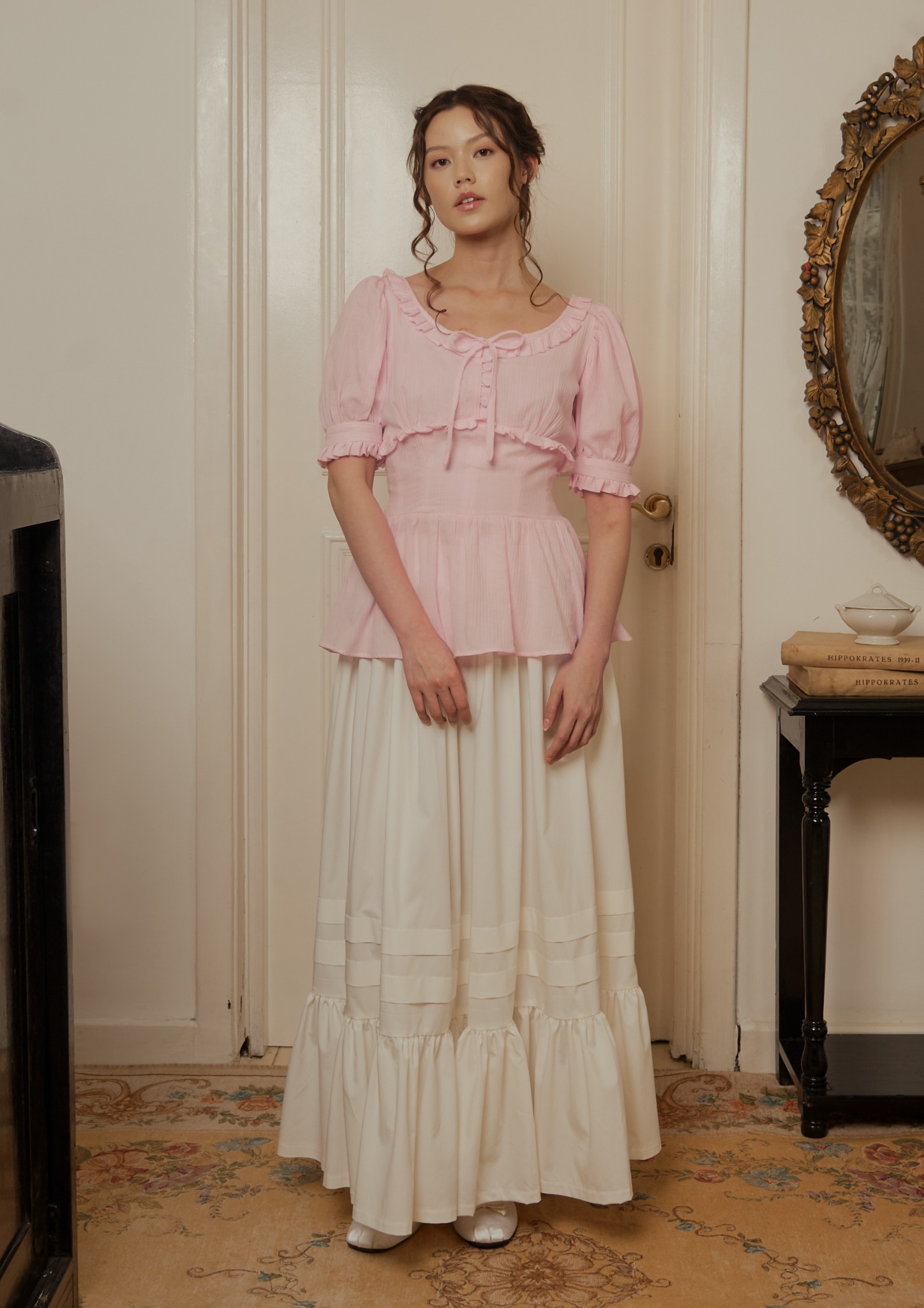 Lenore Blouse in Pink