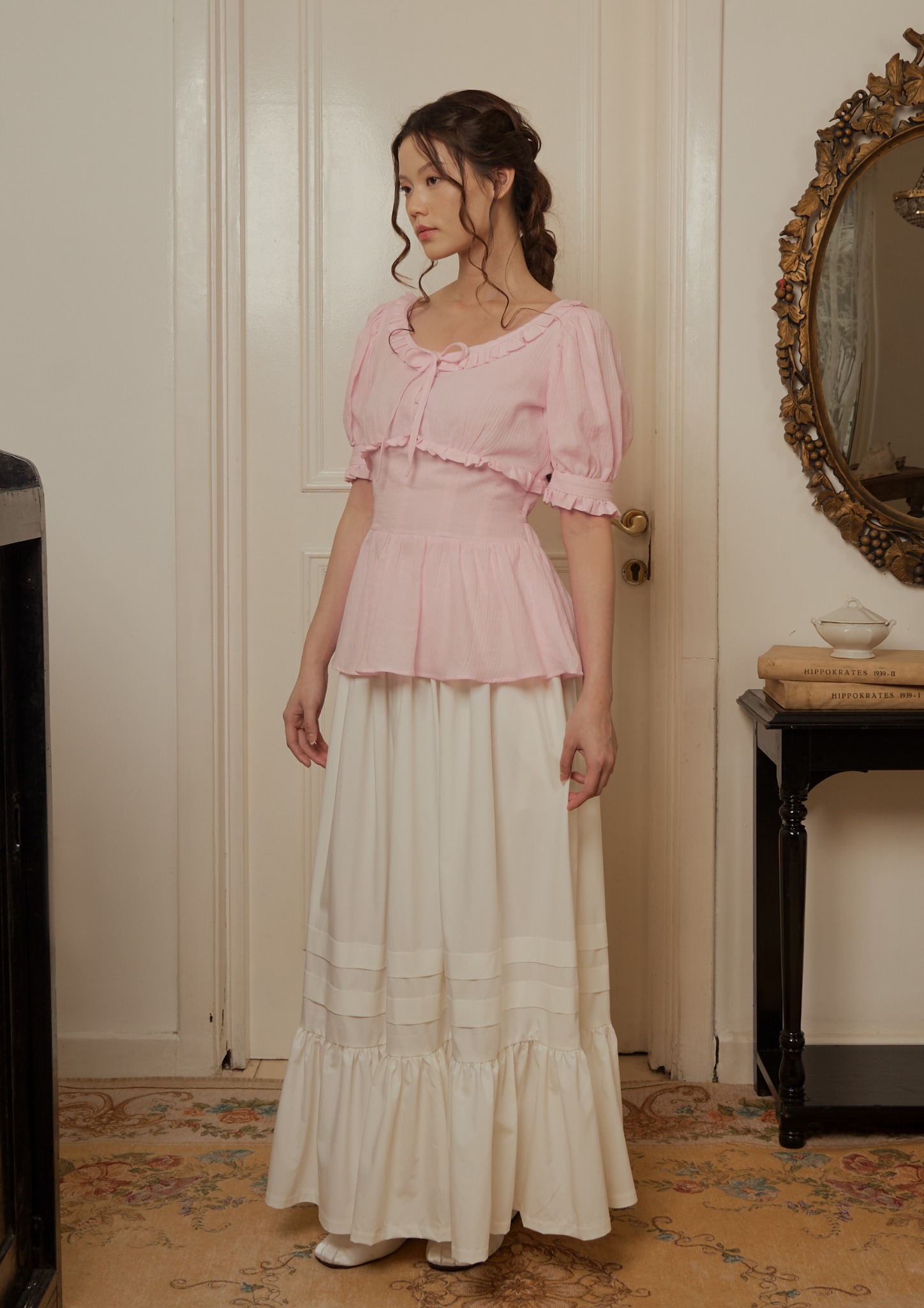 Lenore Blouse in Pink