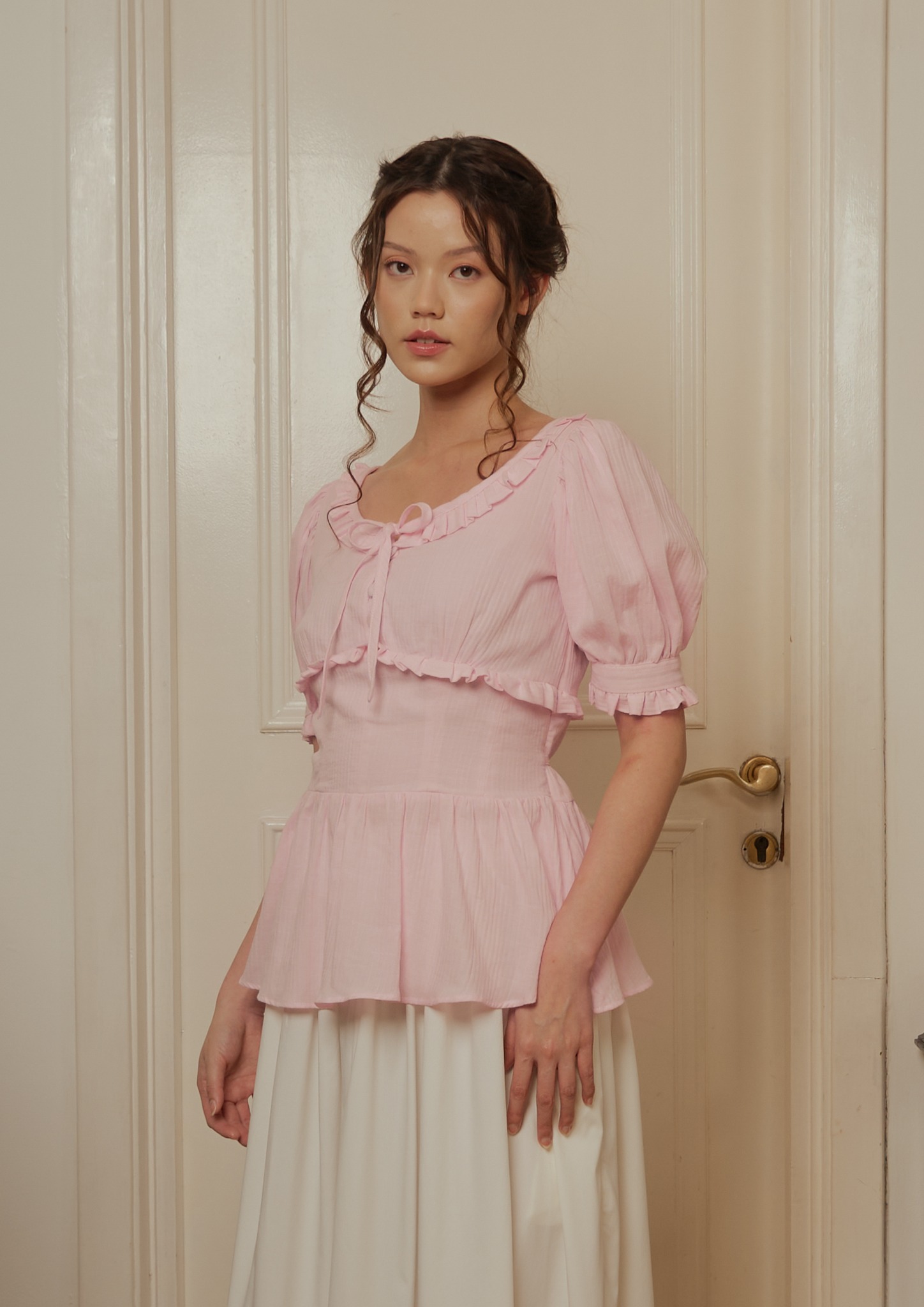 Lenore Blouse in Pink
