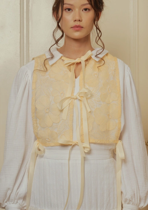 Image of Bloom Bib in Cream