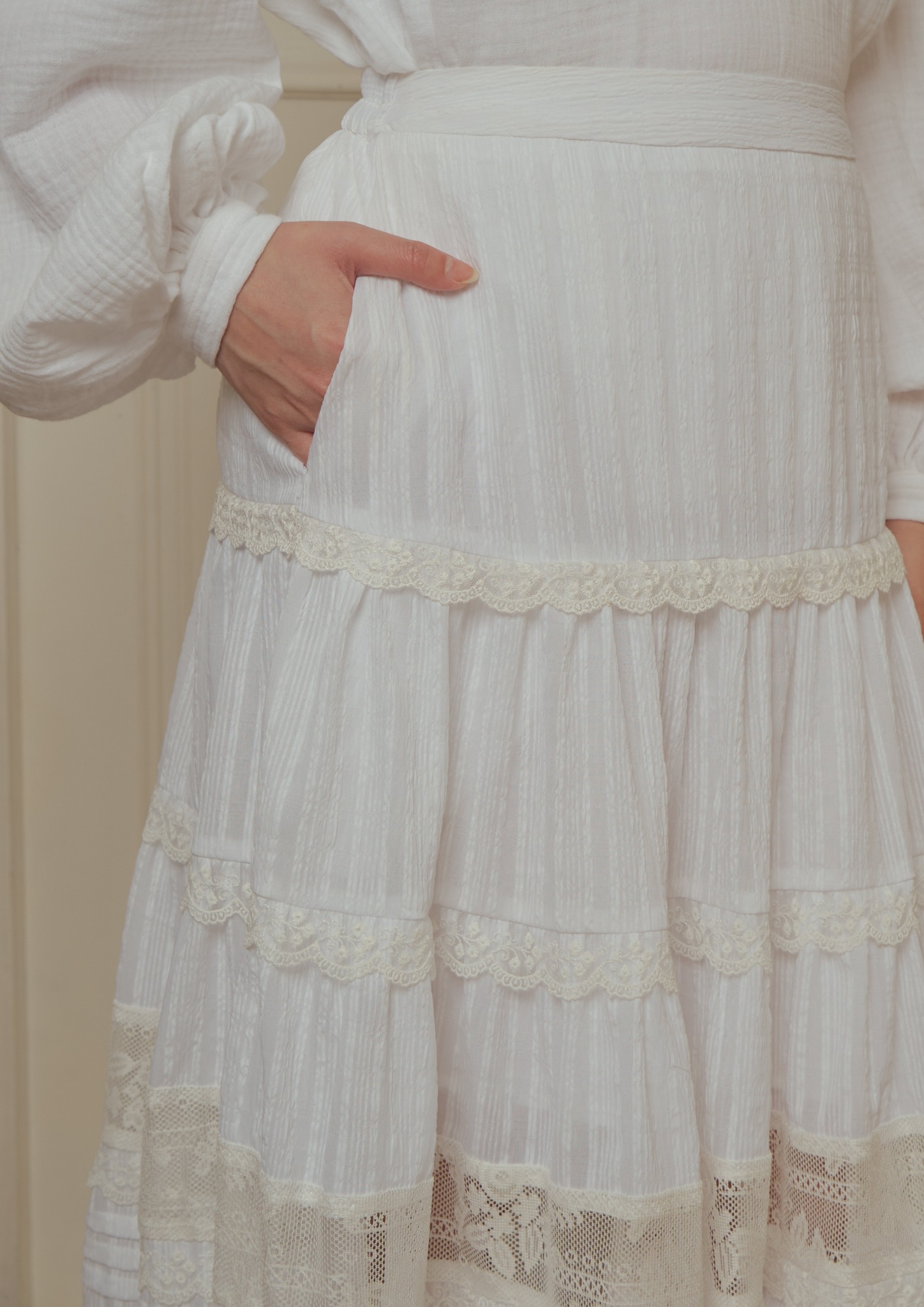 Eleanora Skirt in White