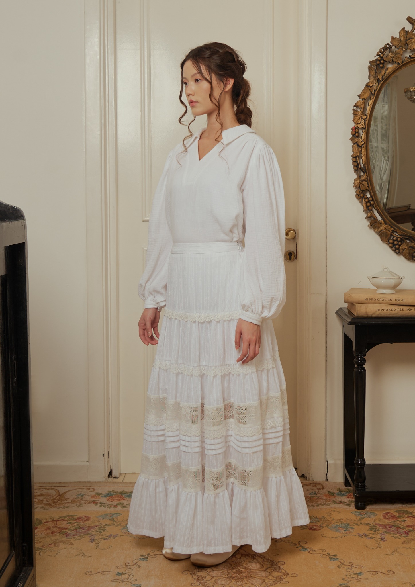 Eleanora Skirt in White