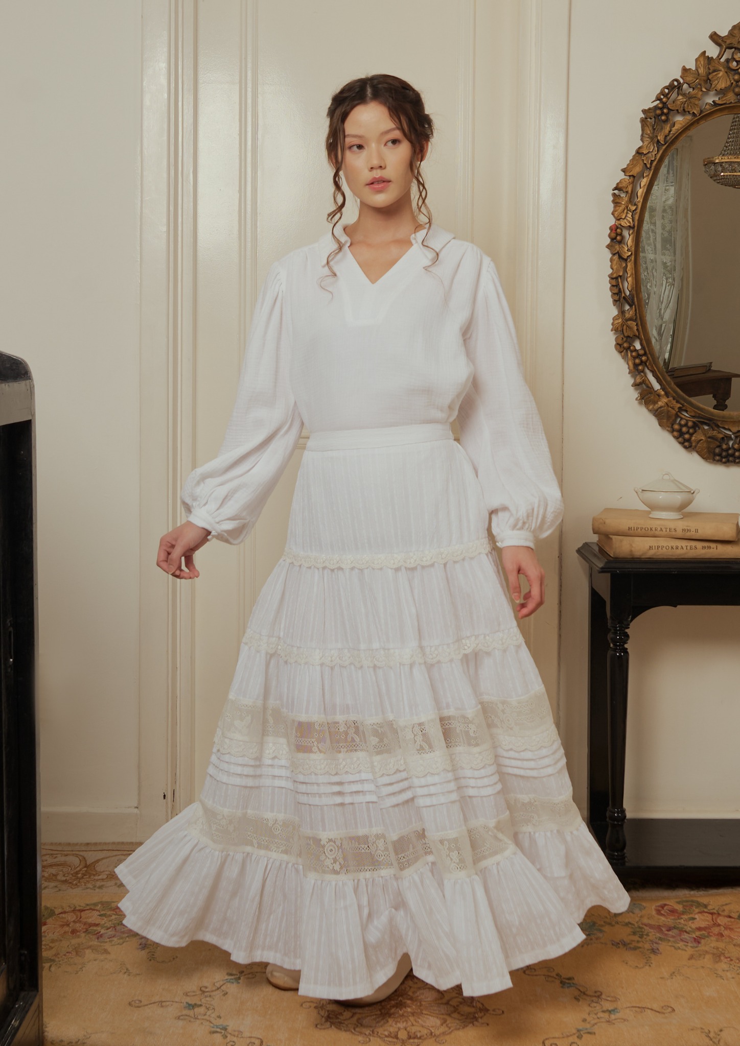 Eleanora Skirt in White