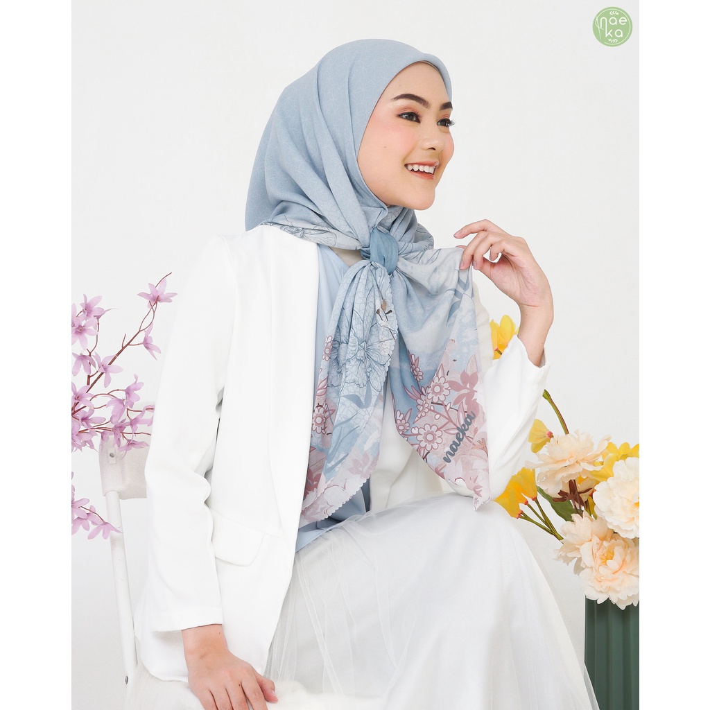 Blue Harmonie Series Scarf Voal Premium