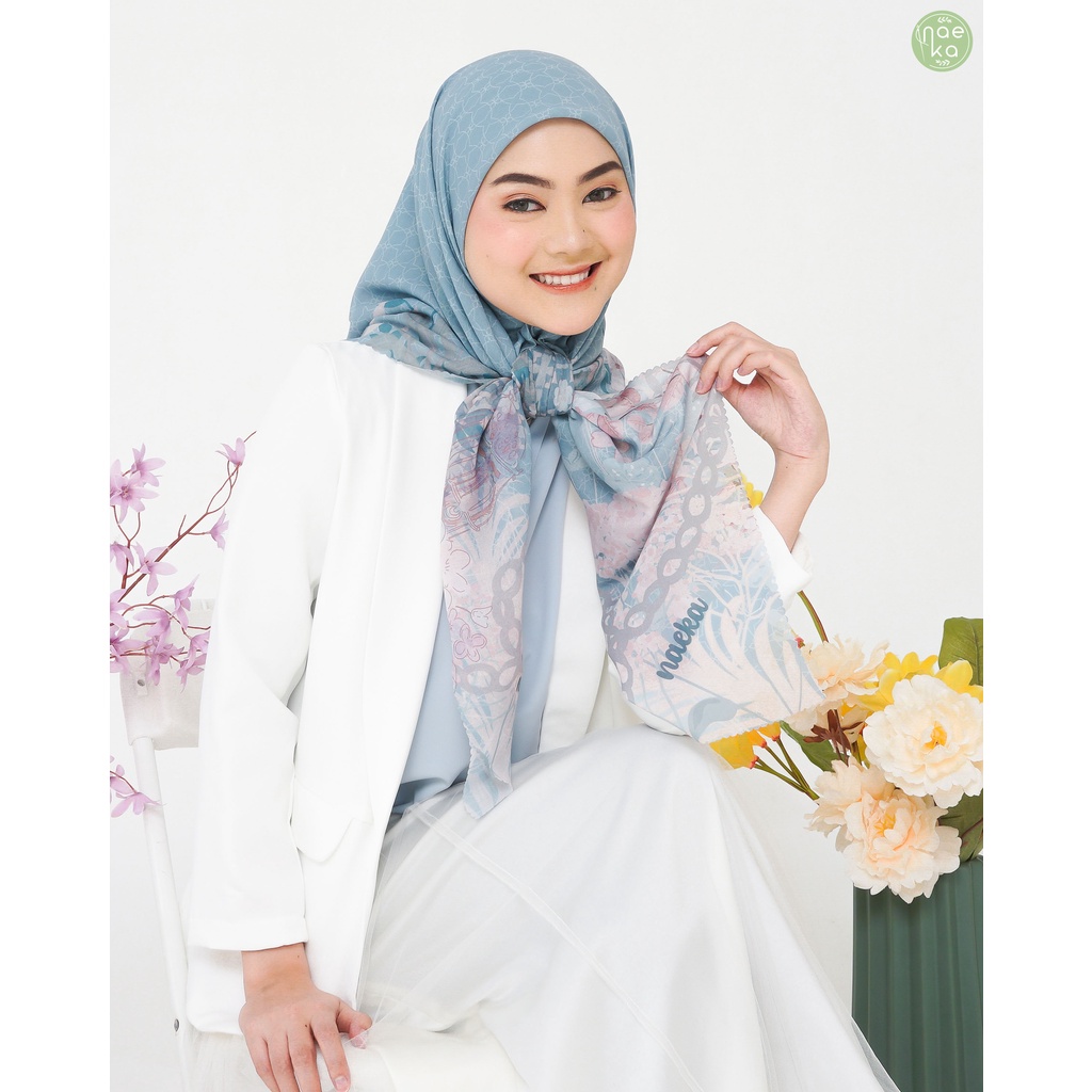 Blue Harmonie Series Scarf Voal Premium