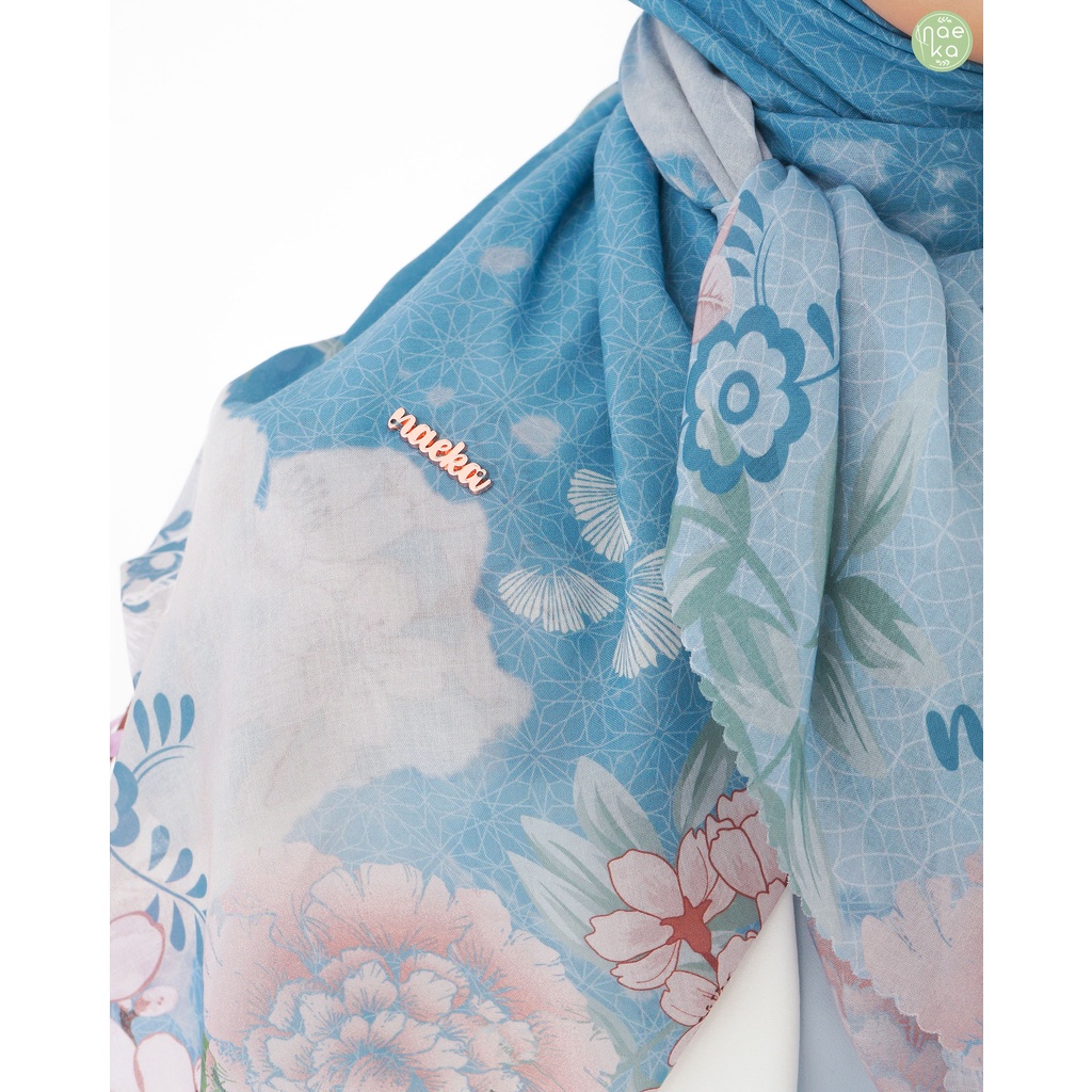 Blue Harmonie Series Scarf Voal Premium