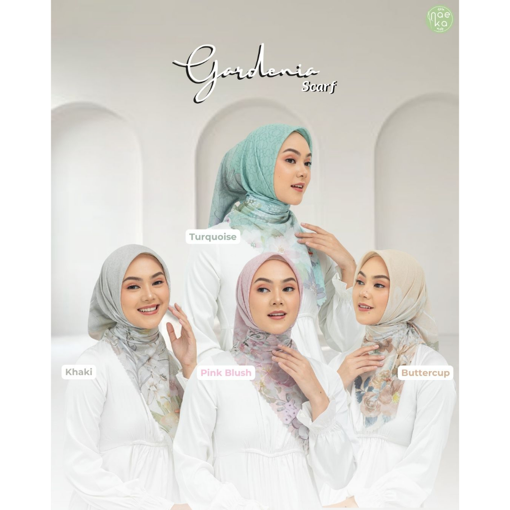 Gardenia Series Scarf Voal Premium
