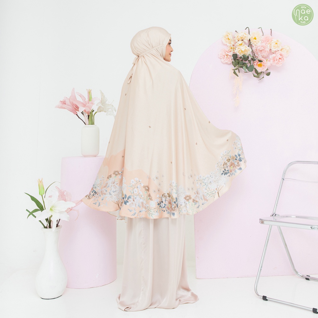Naeka Mukena Alana 2in1 Silk Premium Printing Box Travel Friendly